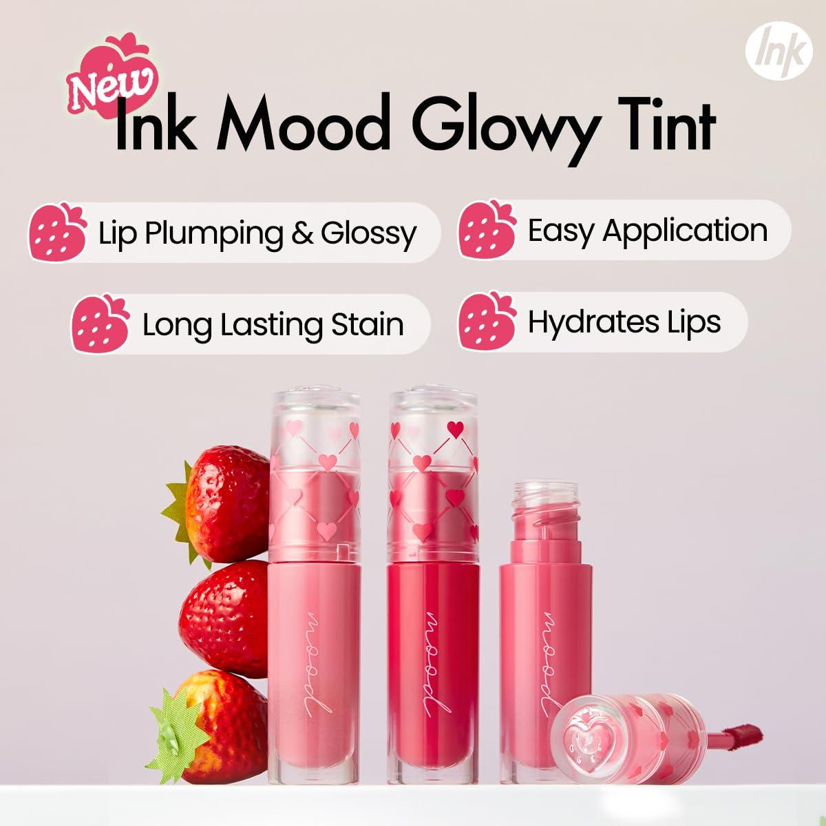 Tinte de Labios Peripera Ink Mood Glowy 031 Berry Coreano