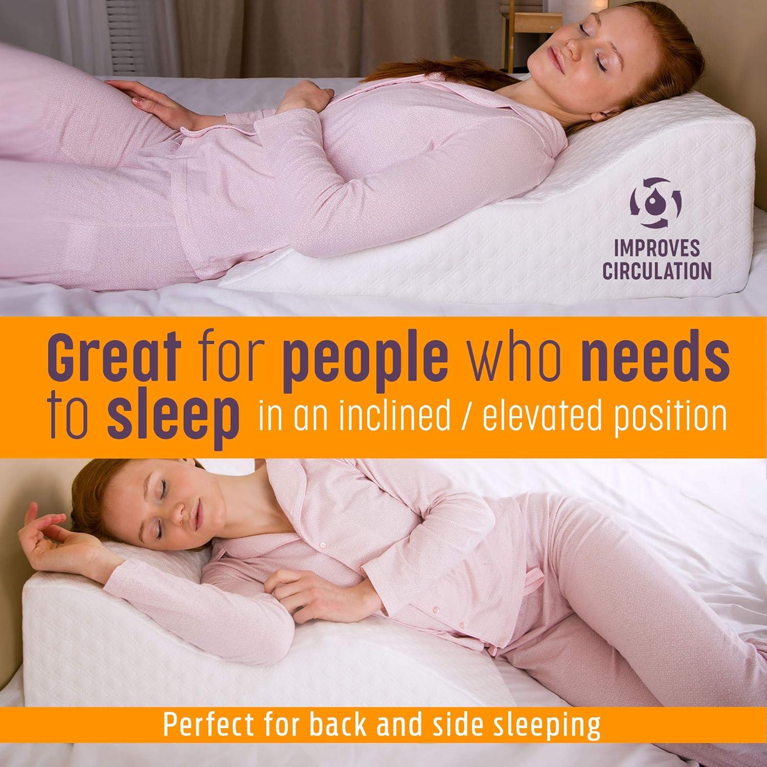 Cojín Wedge Aeris Blanco de Espuma Viscoelástica 63.5x63.5cm