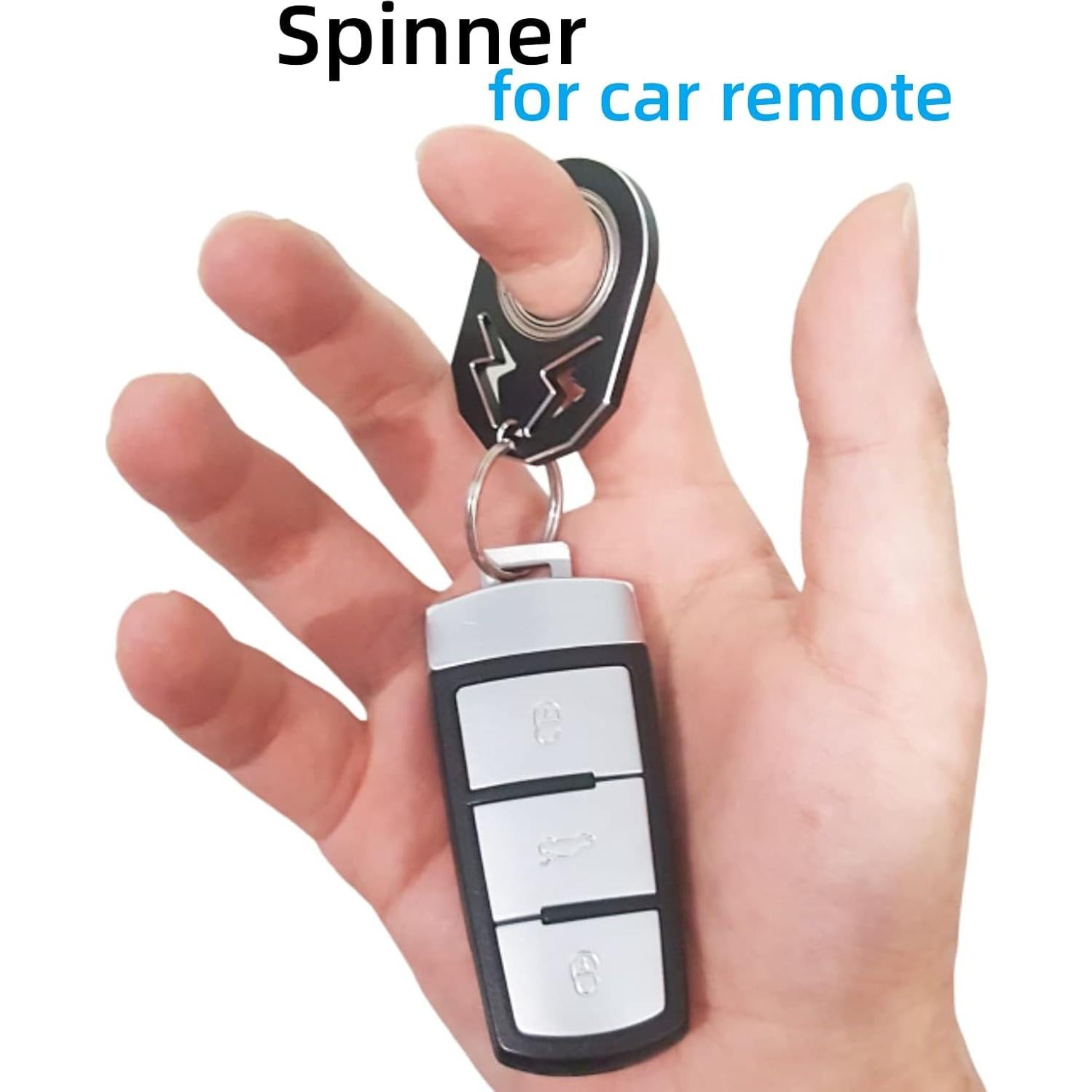 Llave Spinner Fidget Anillo Metal YIPUKIYI Negro 10g