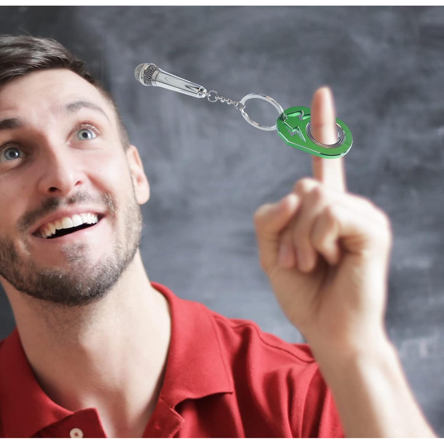 Llave Spinner Fidget Anillo Metal YIPUKIYI Negro 10g