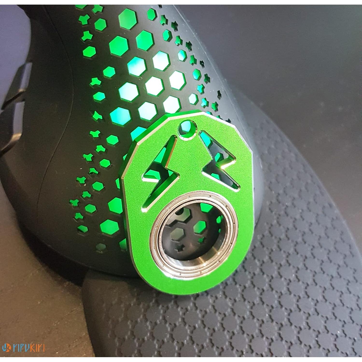 Llave Spinner Fidget Anillo Metal YIPUKIYI Negro 10g