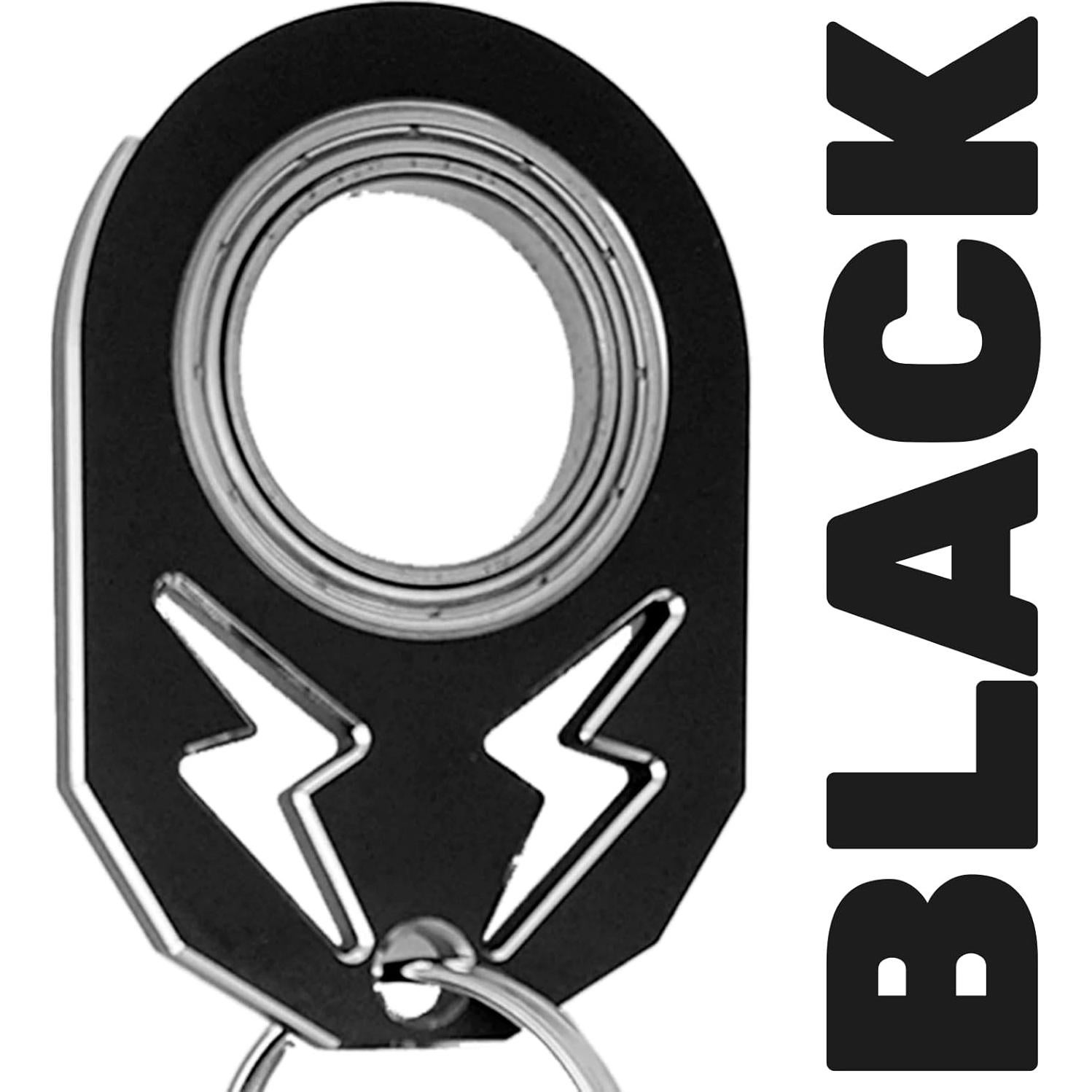 Llave Spinner Fidget Anillo Metal YIPUKIYI Negro 10g