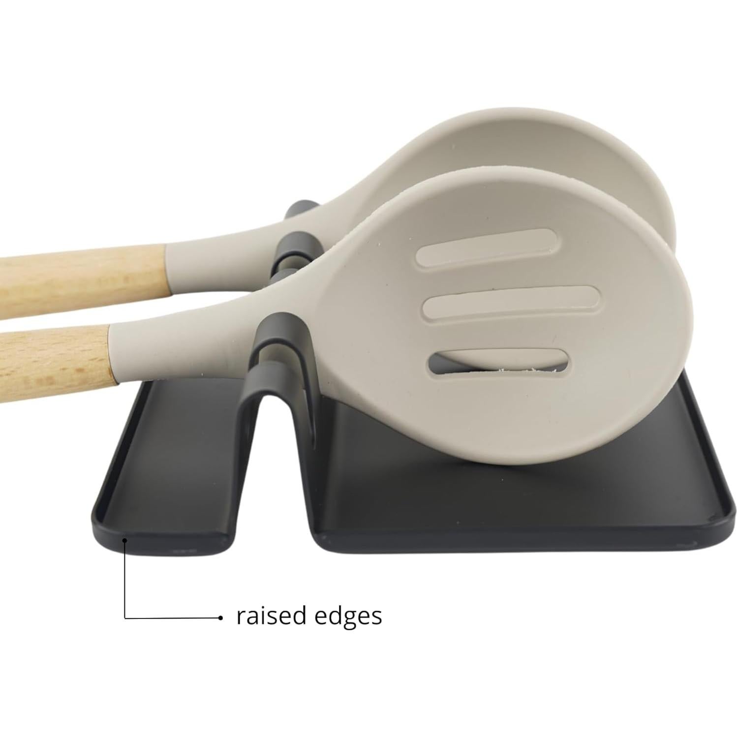 Reposapucheros de Acero Inoxidable W. Innovation Negro 12.7cm