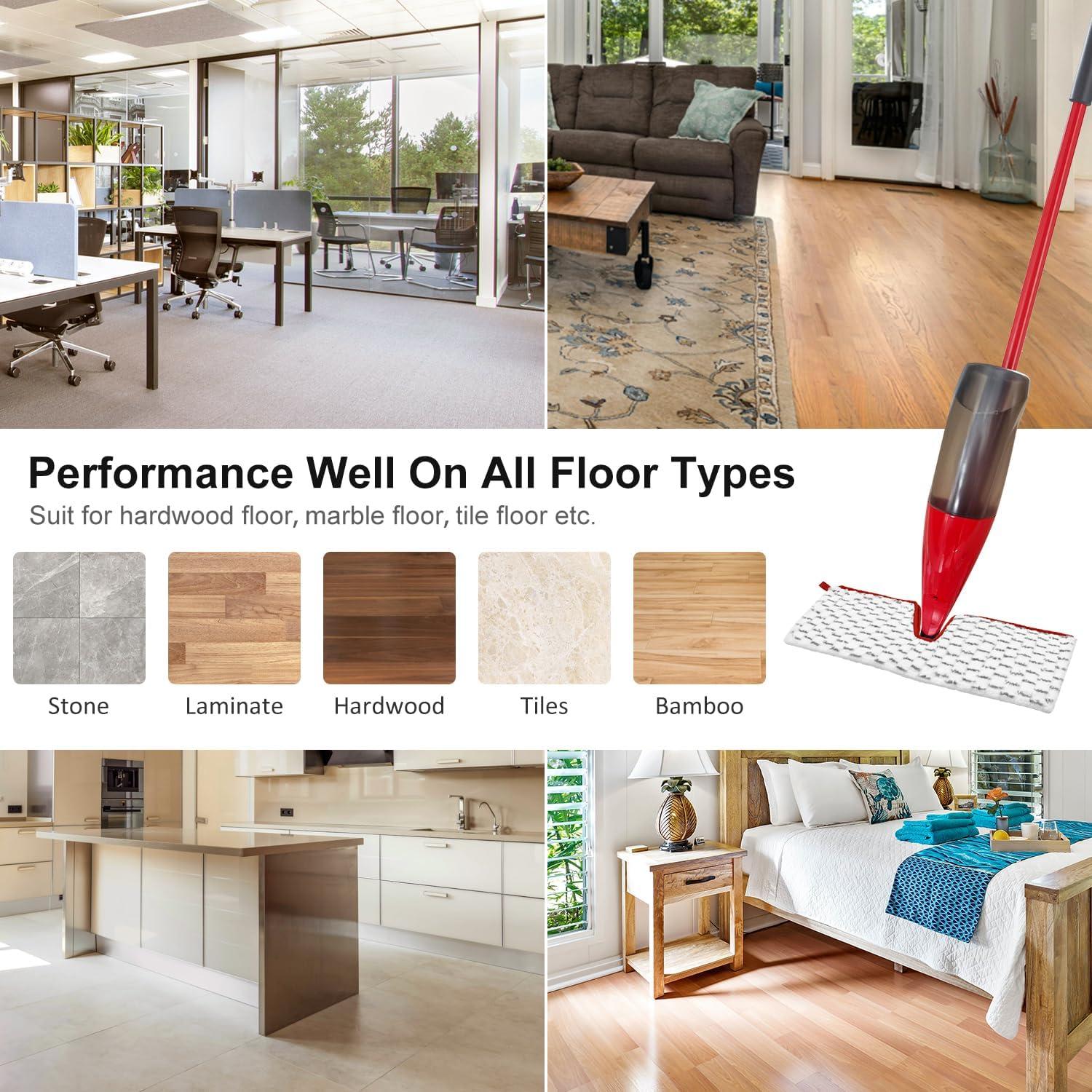 Paños de Mopa de Microfibra GFRED para Ocedar ProMist MAX - 3 Paquetes