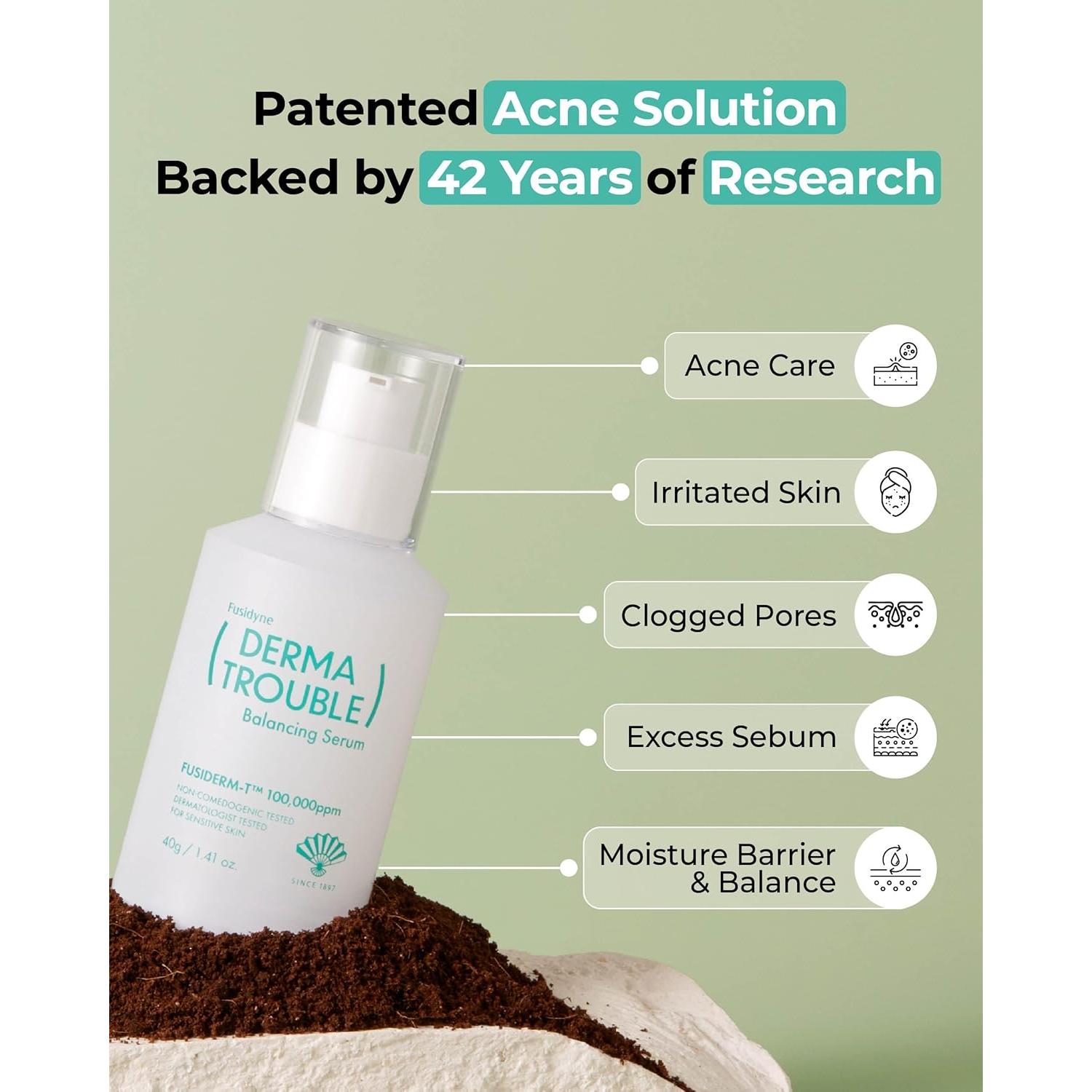 Sérum Equilibrante Fusidyne Derma Trouble 40g - Acné y Piel Sensible