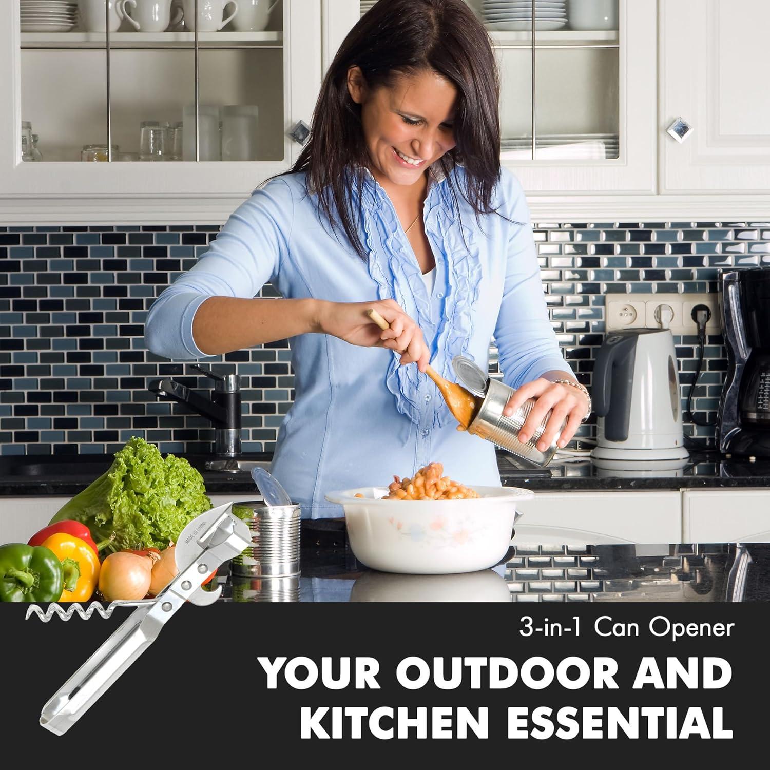 Abrebotellas 3-en-1 Chef Craft Acero Inoxidable 15.24 cm