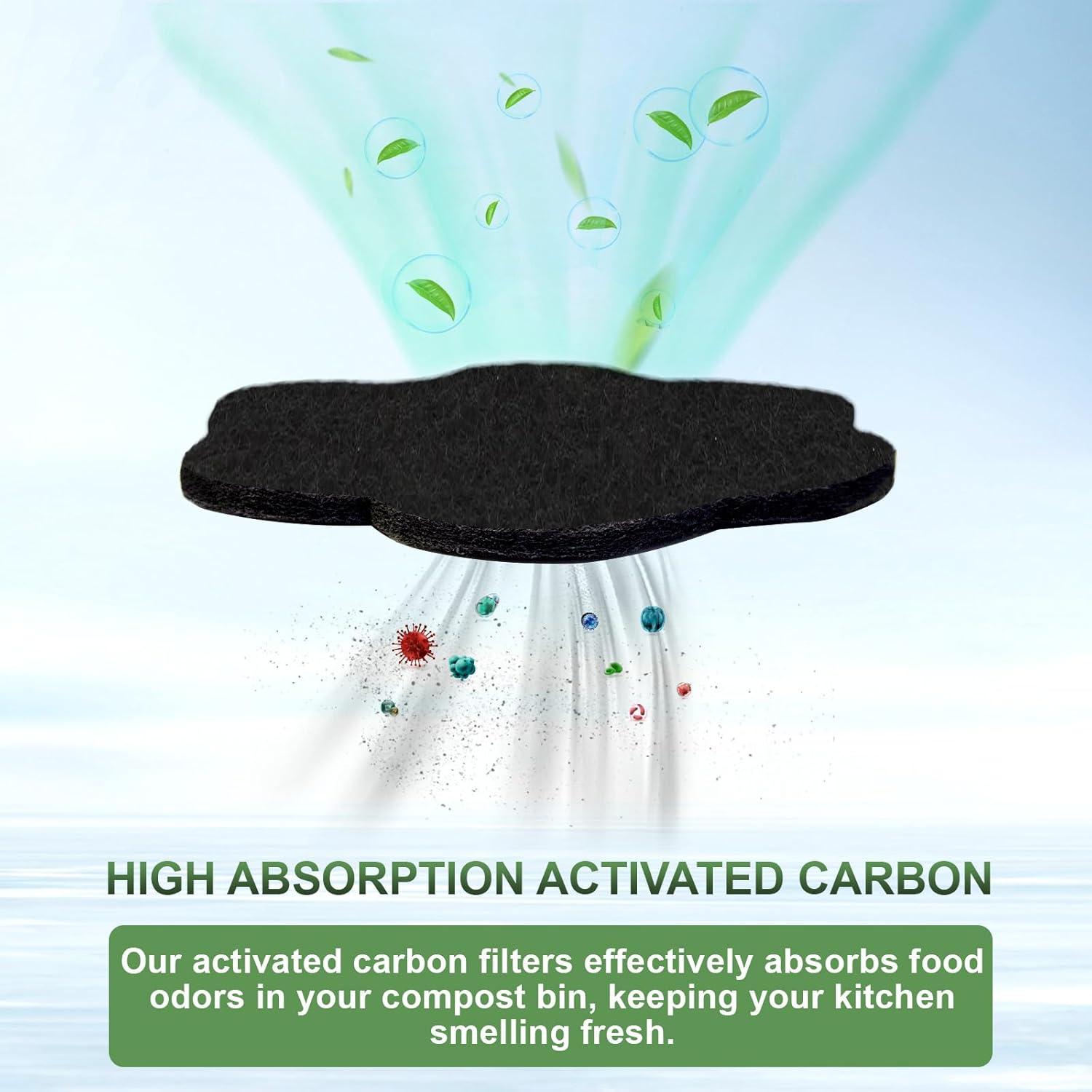 Filtros de Carbón Activado ENLOY 18.3 cm Paquete de 12