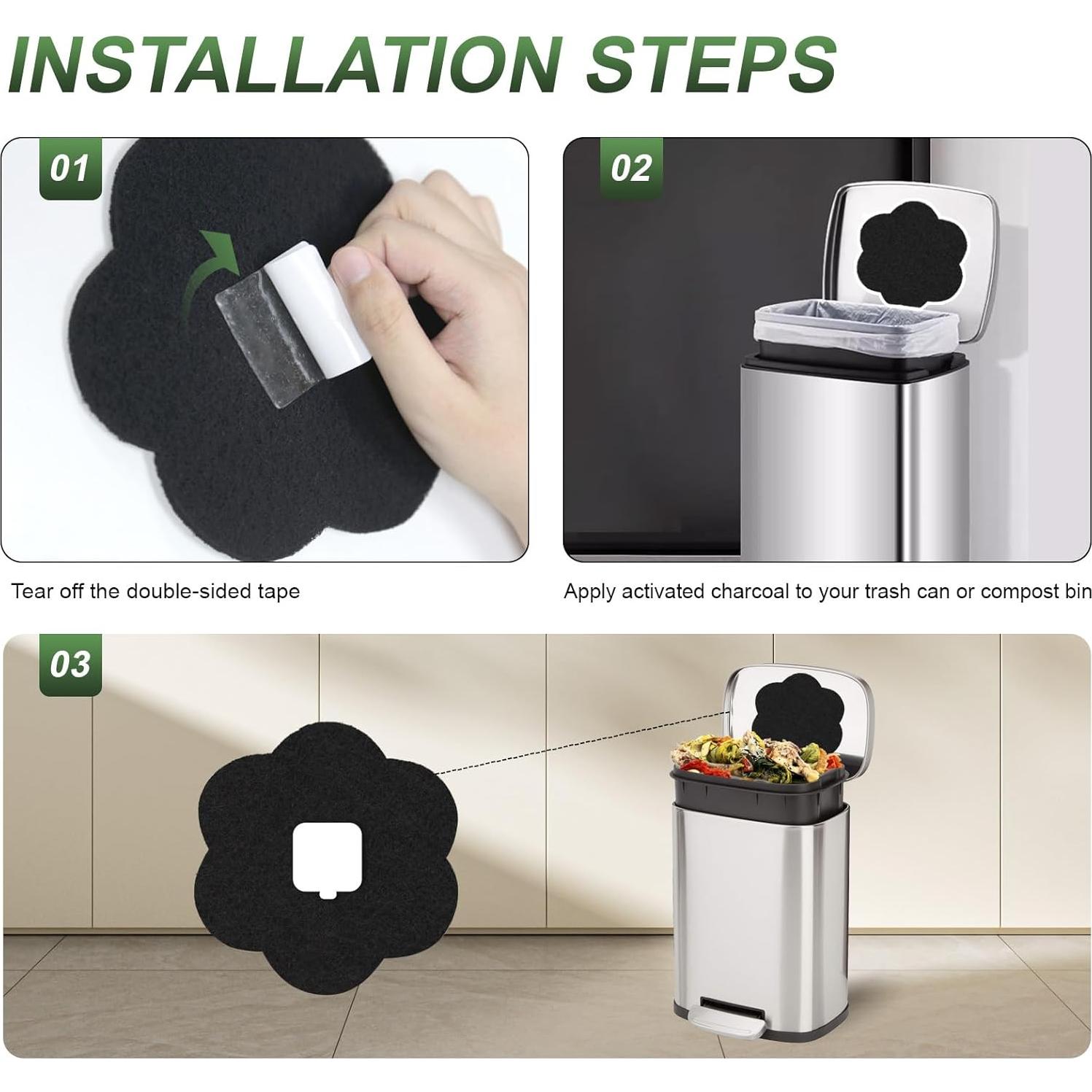 Filtros de Carbón Activado ENLOY 18.3 cm Paquete de 12