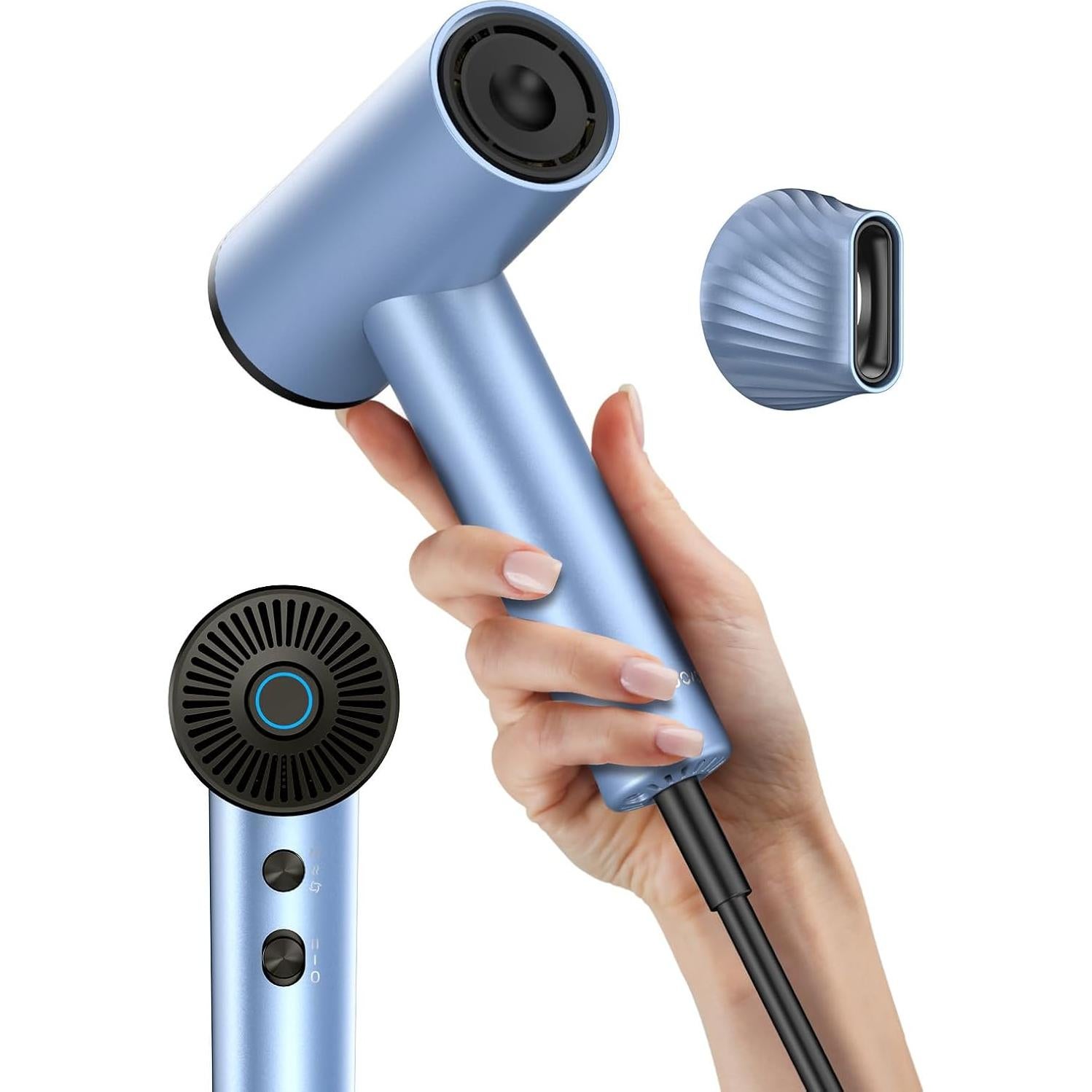 Secador de Pelo Iónico OSOU DT01 - Alta Velocidad 150,000 RPM