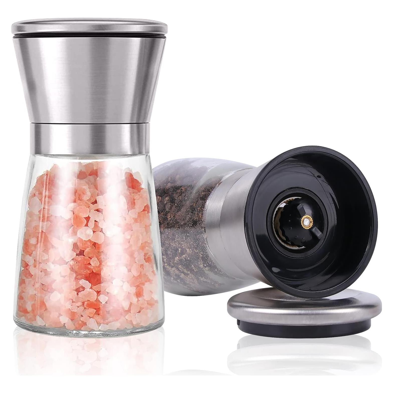 Molino de Sal y Pimienta Herda Acero Inoxidable 170g 2 Piezas