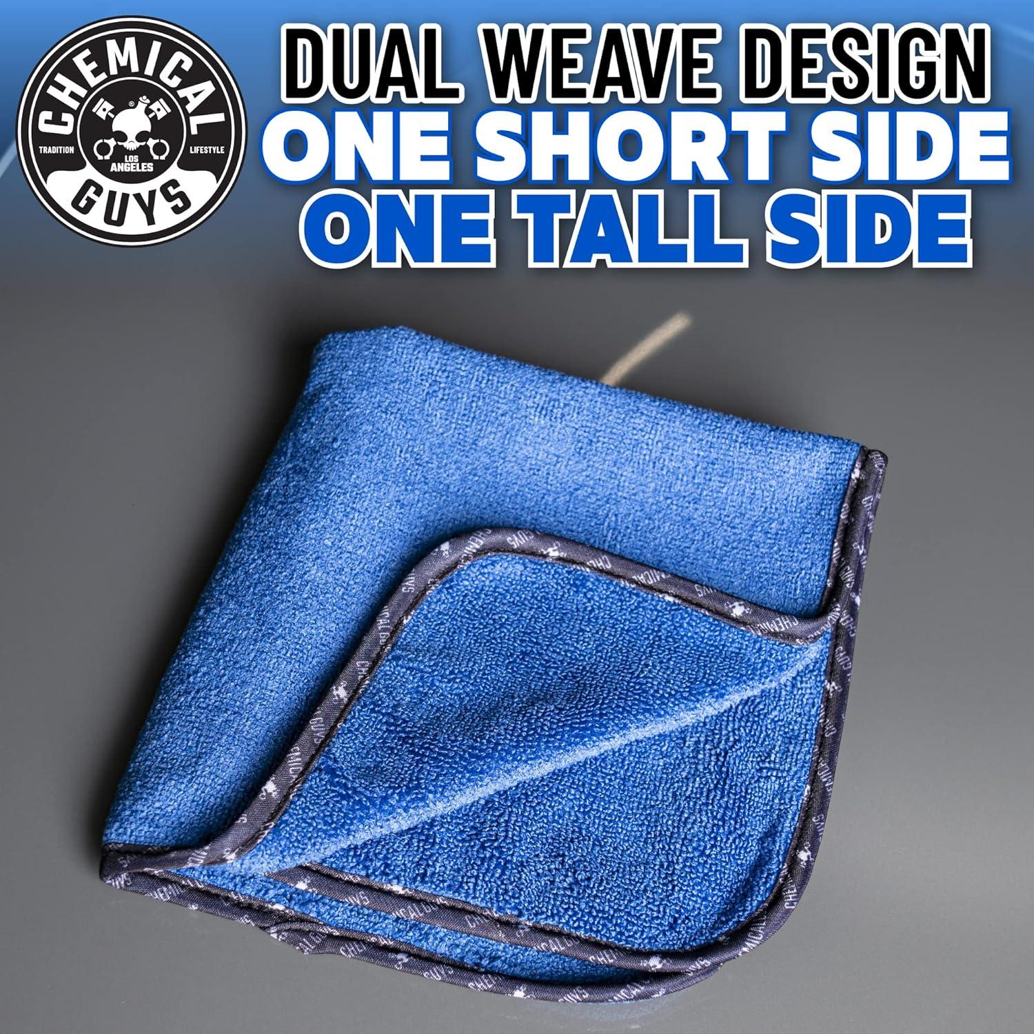 Toallas de Microfibra Premium Chemical Guys MIC110003 - 40.64x40.64cm, Paquete de 3, Sin Rayones