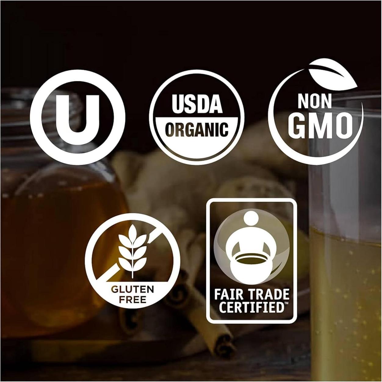 Miel Orgánica Wholesome 450g Pura Comercio Justo Libre Gluten