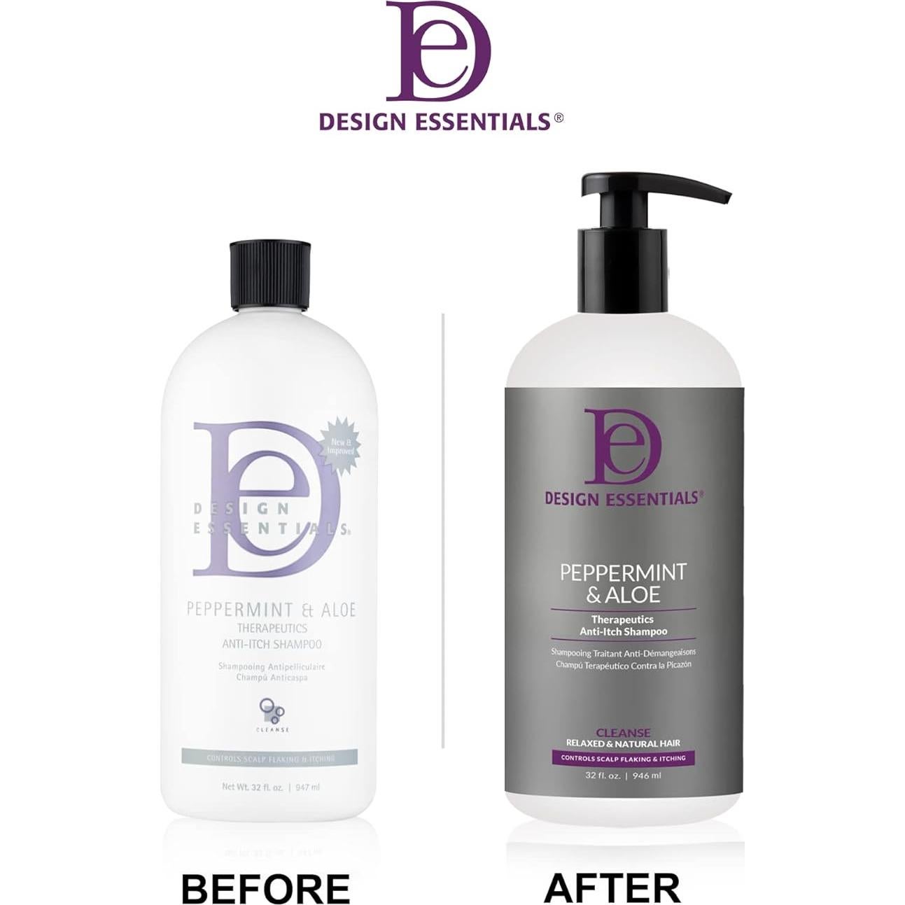 Champú Terapéutico Design Essentials Menta y Aloe 226.8 g