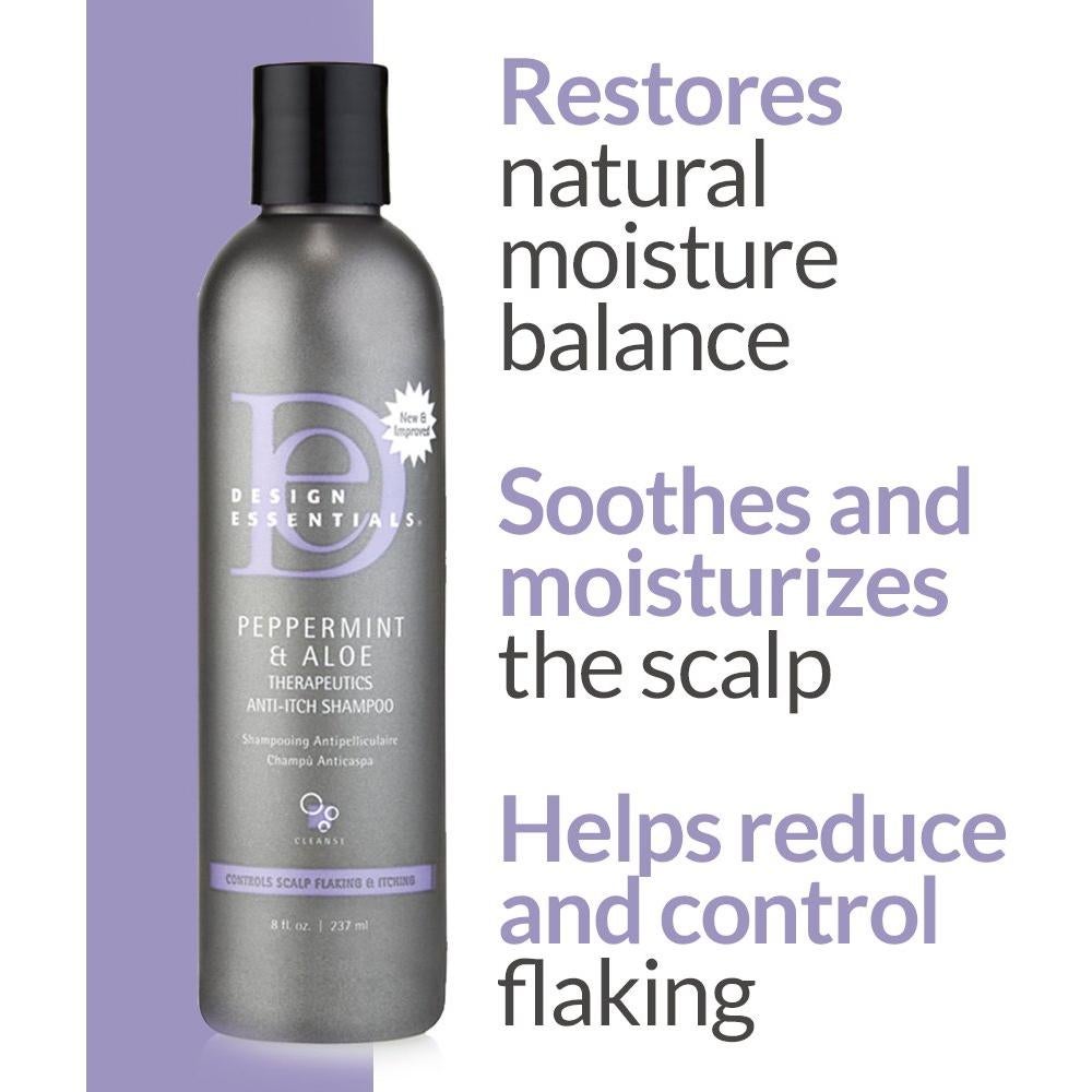 Champú Terapéutico Design Essentials Menta y Aloe 226.8 g