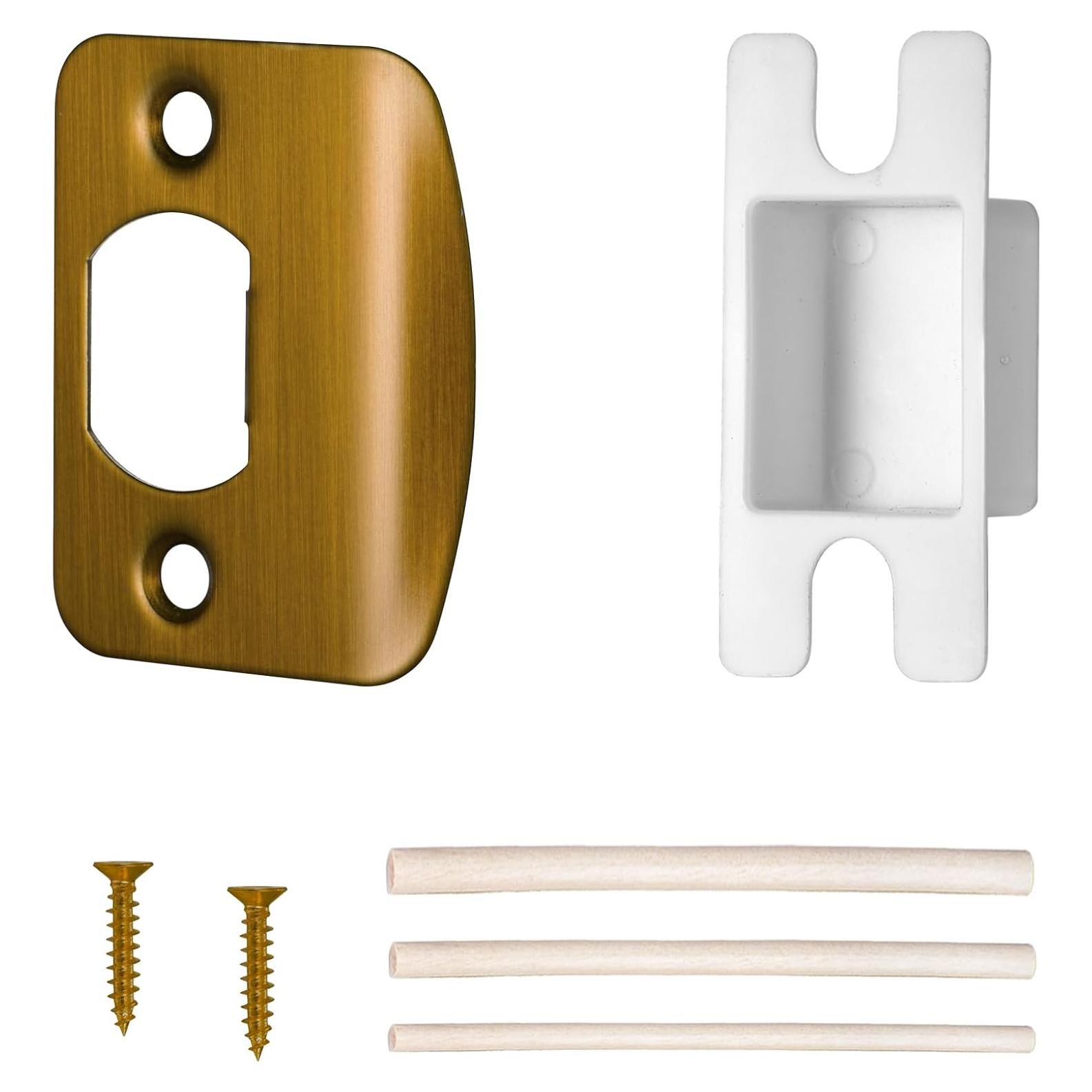 Placa de golpe de seguridad Newlaking latón antiguo 5.1x3.8cm