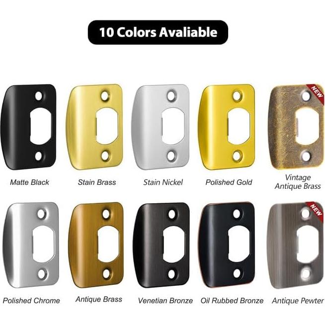 Placa de golpe de seguridad Newlaking latón antiguo 5.1x3.8cm