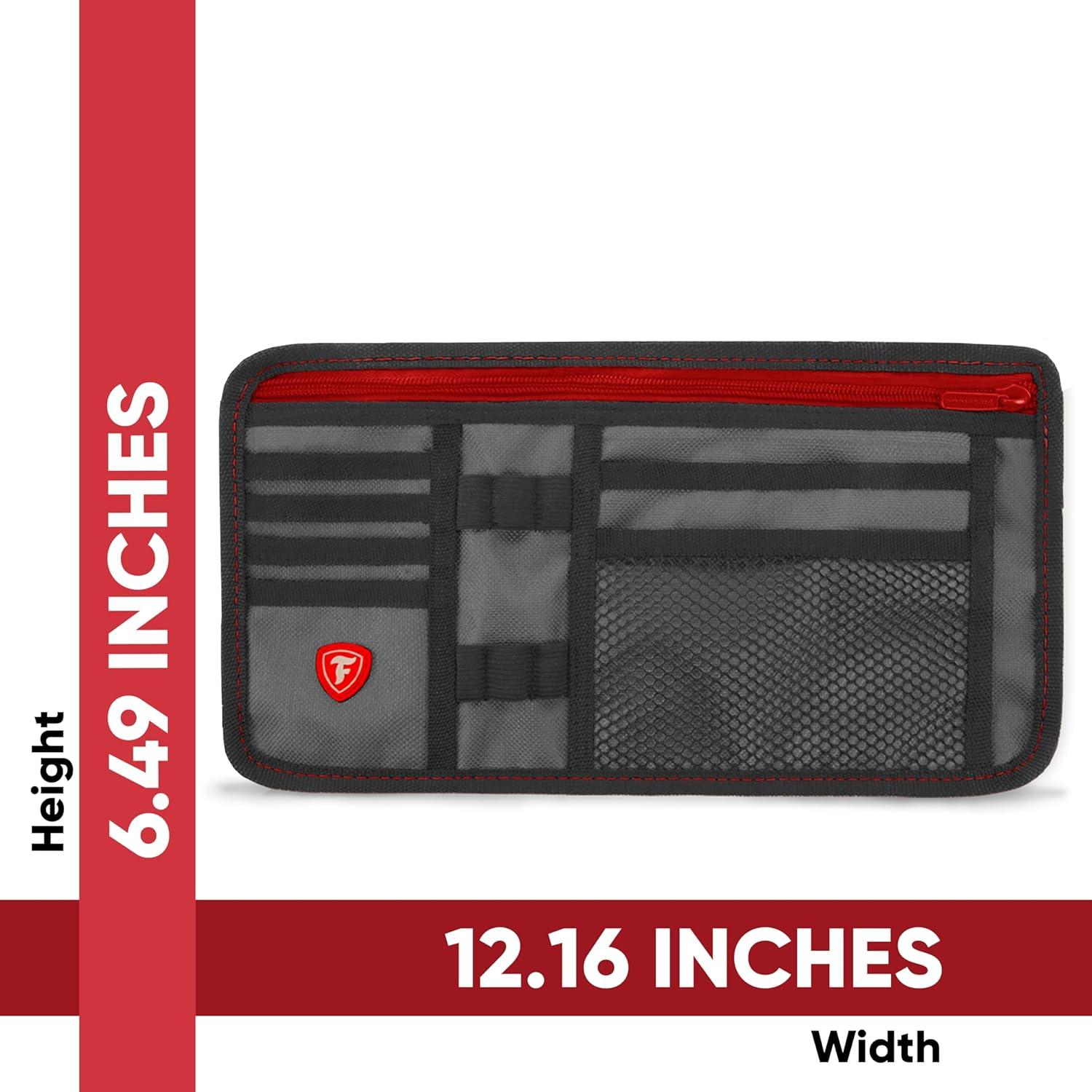 Organizador de Visera de Coche Firestone 2 Paquetes 8 Compartimentos