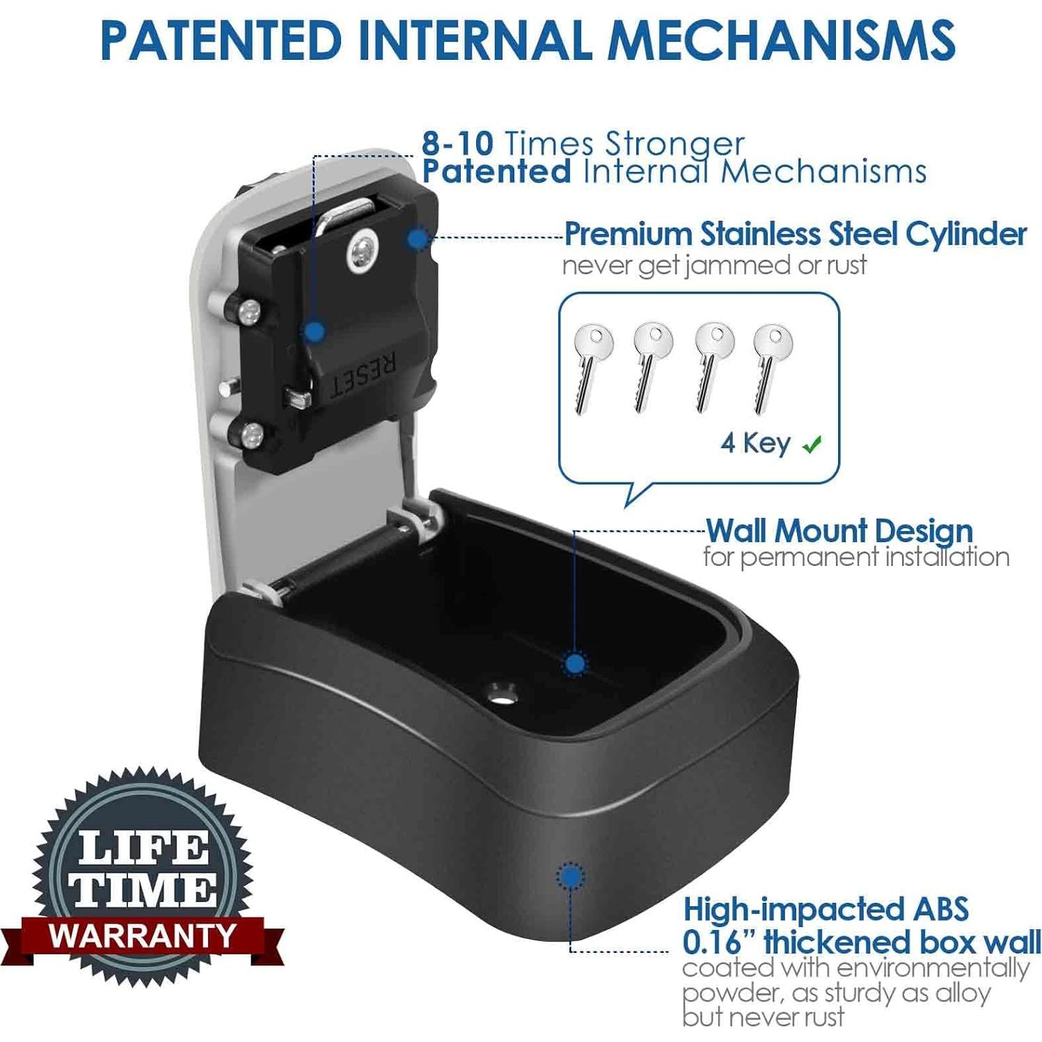 Caja de Bloqueo de Llaves GIVERARE 4 Dígitos Impermeable
