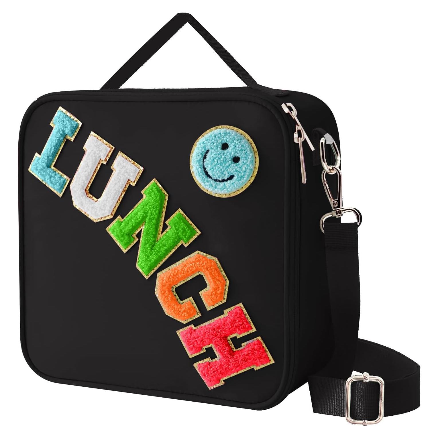 Bolsa de Almuerzo Aislada Dark Swan Negra con Correa Ajustable