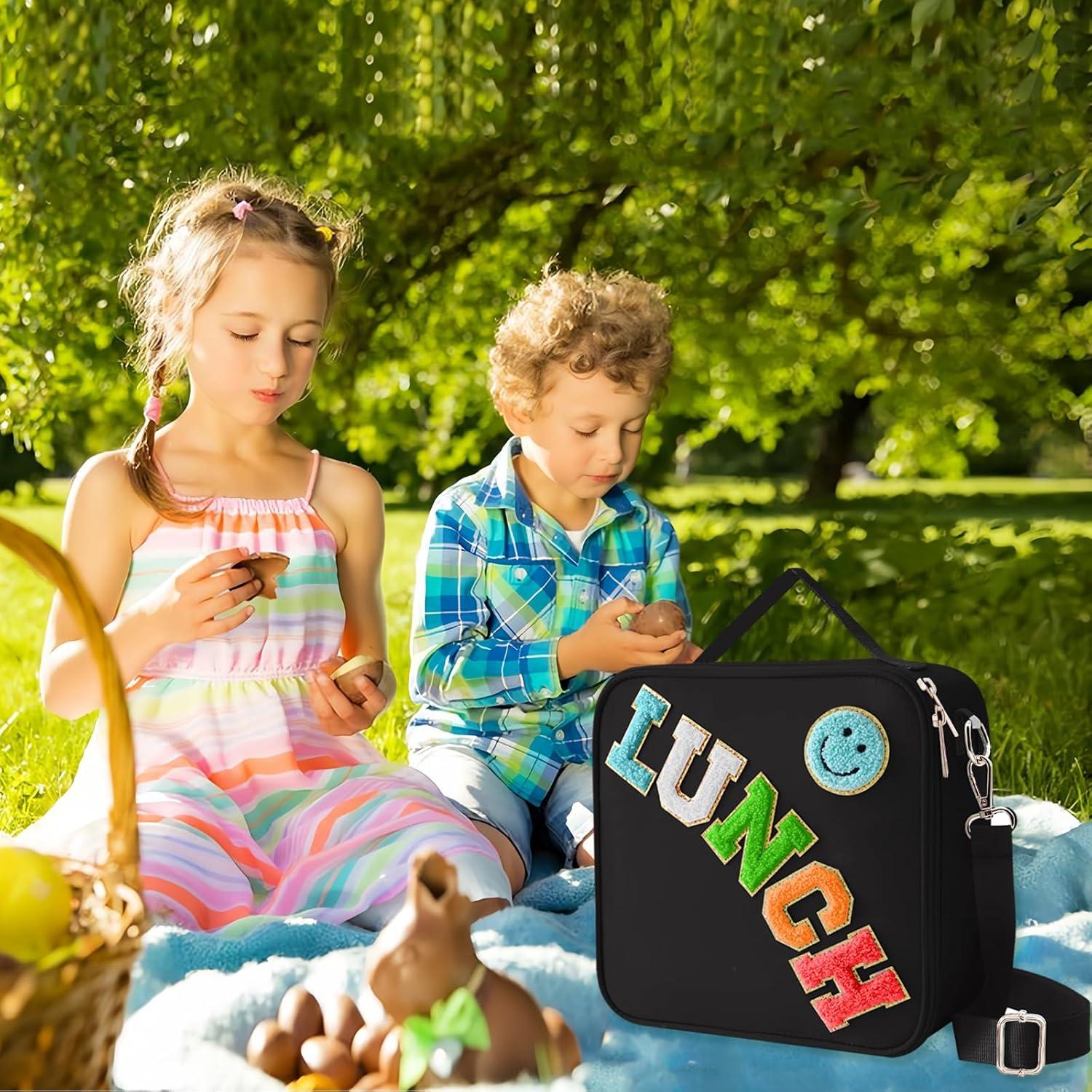 Bolsa de Almuerzo Aislada Dark Swan Negra con Correa Ajustable