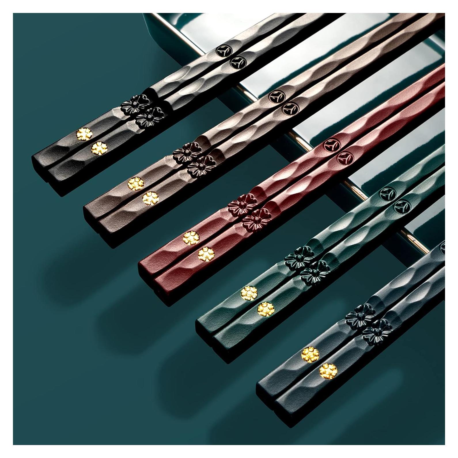 5 Pares de Palillos de Fibra de Vidrio Helerkol 24.4 cm Antideslizantes