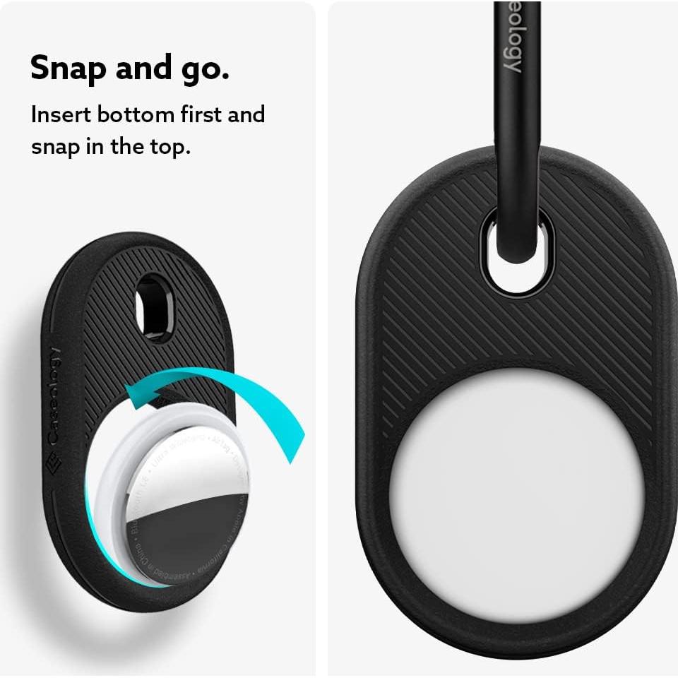 Funda Caseology Vault para Apple AirTag 2021 - Negro Mate