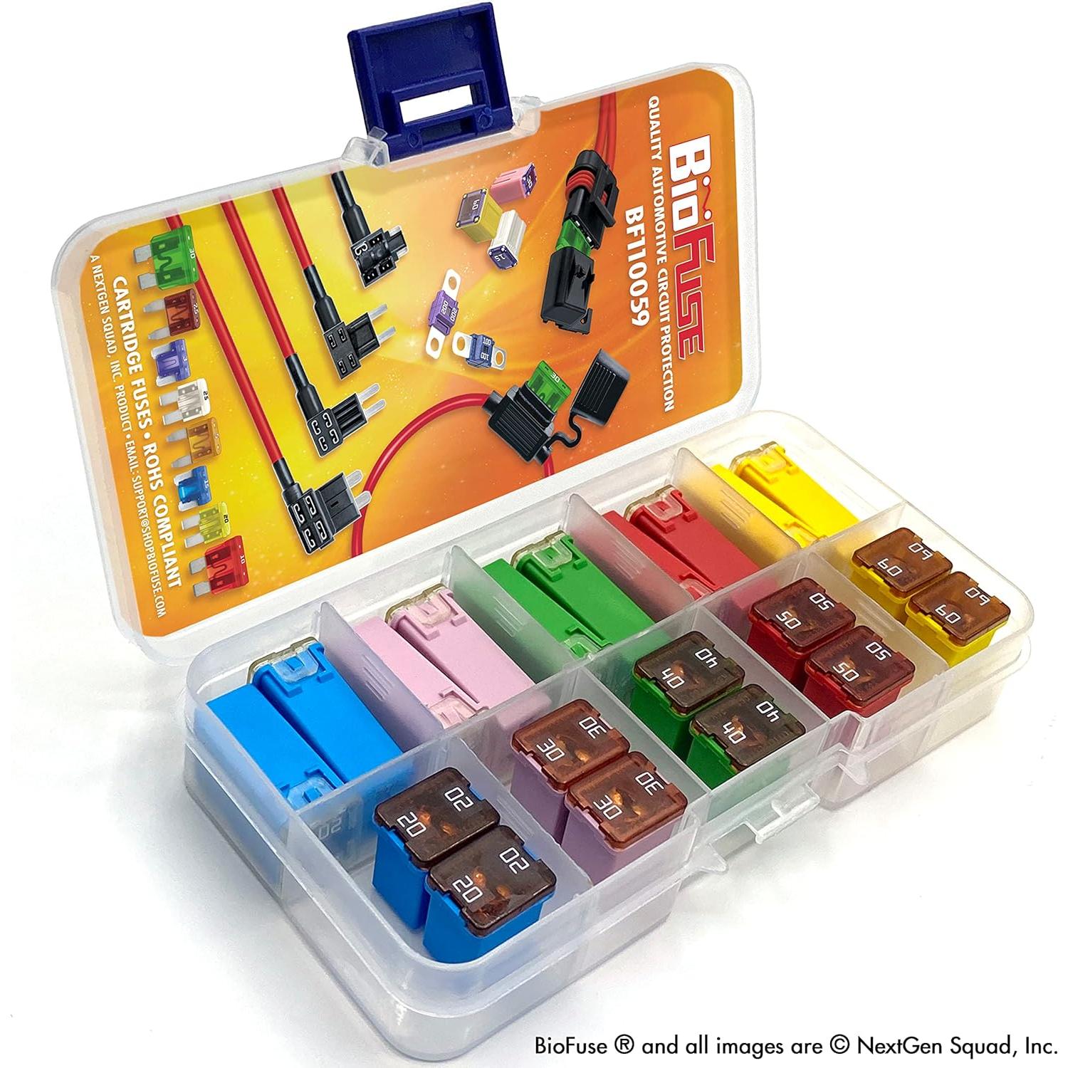 Juego de Fusibles JCASE y LP 20 Piezas 20A-60A BioFuse