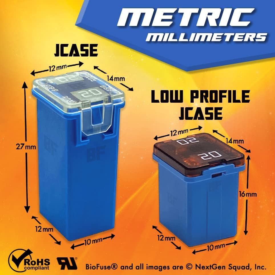 Juego de Fusibles JCASE y LP 20 Piezas 20A-60A BioFuse