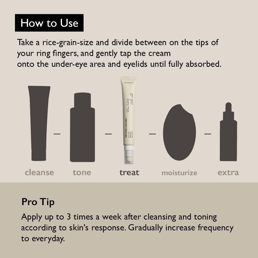 Crema para Ojos Haruharu Wonder Arroz Negro 20ml Antienvejecimiento