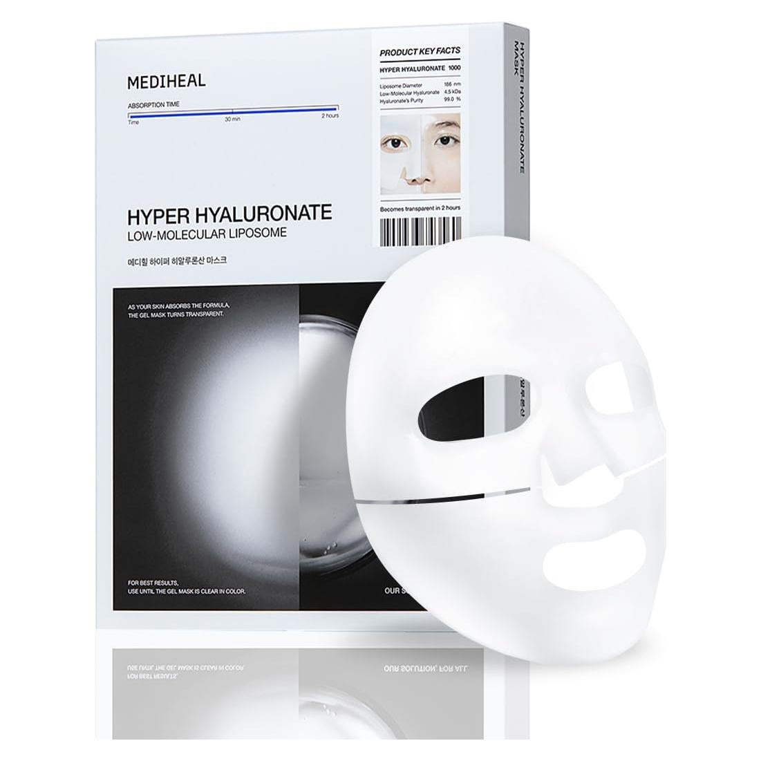 Mascarilla de Gel Mediheal Hyaluronato 10 Piezas Hidratante