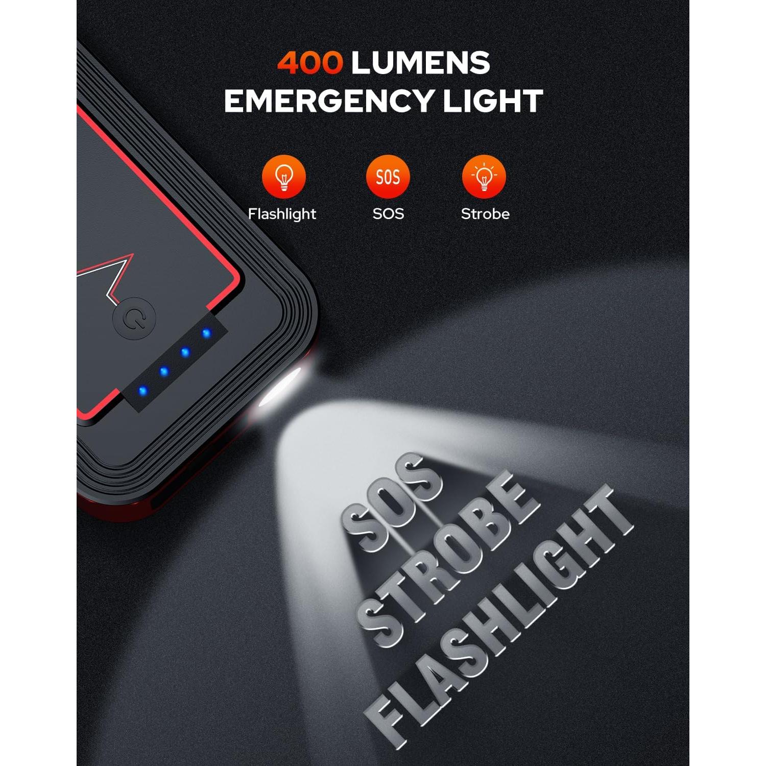 Arrancador de Batería 3000A BOOKOO H9 Portátil 12V