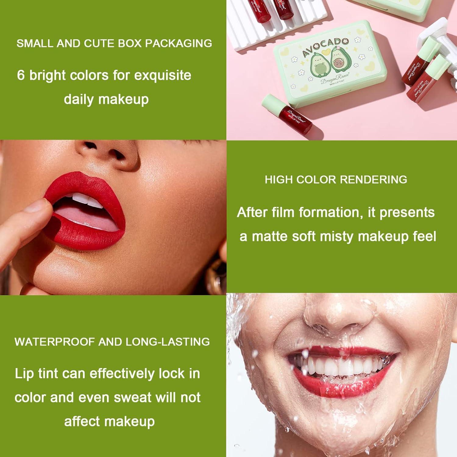 Set de Tinte para Labios Minfei 6 Colores Hidratante