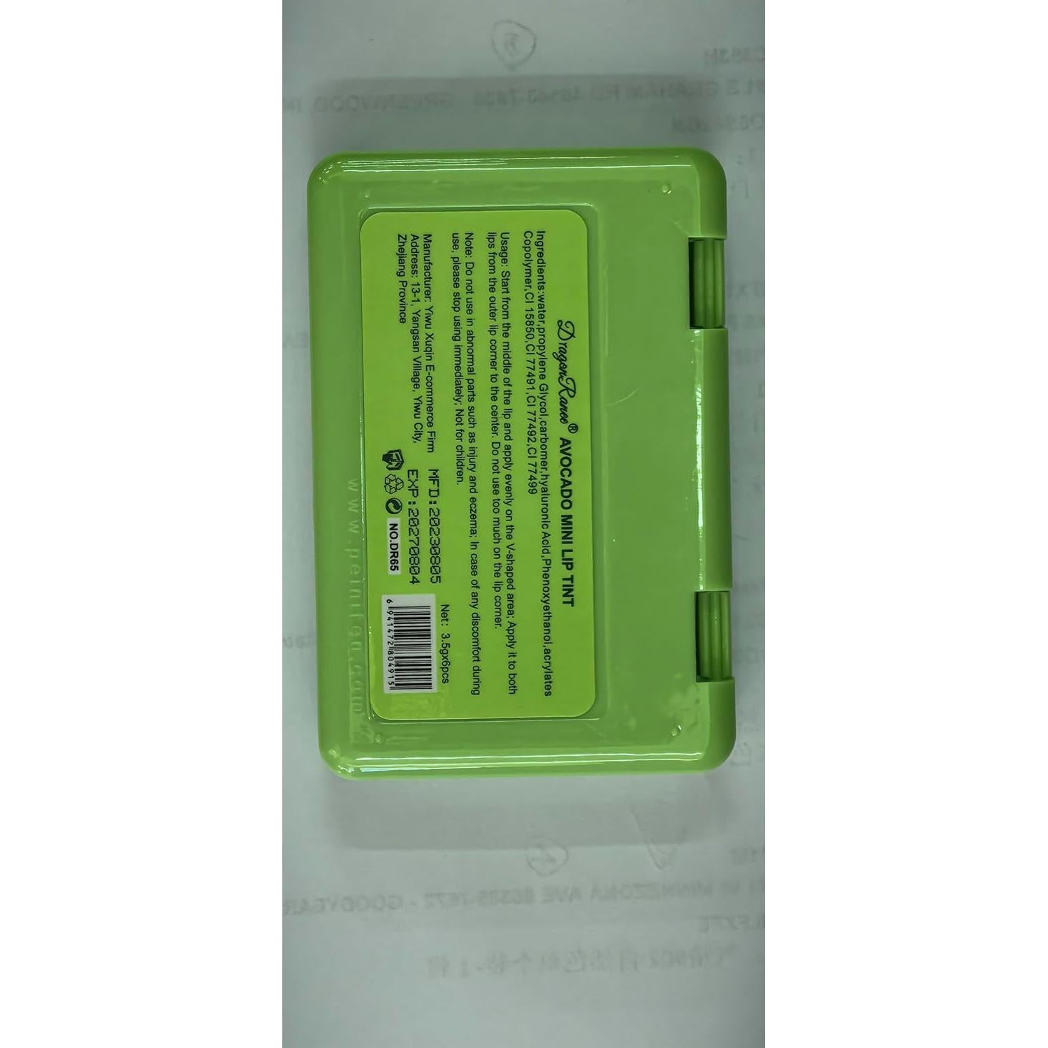 Set de Tinte para Labios Minfei 6 Colores Hidratante