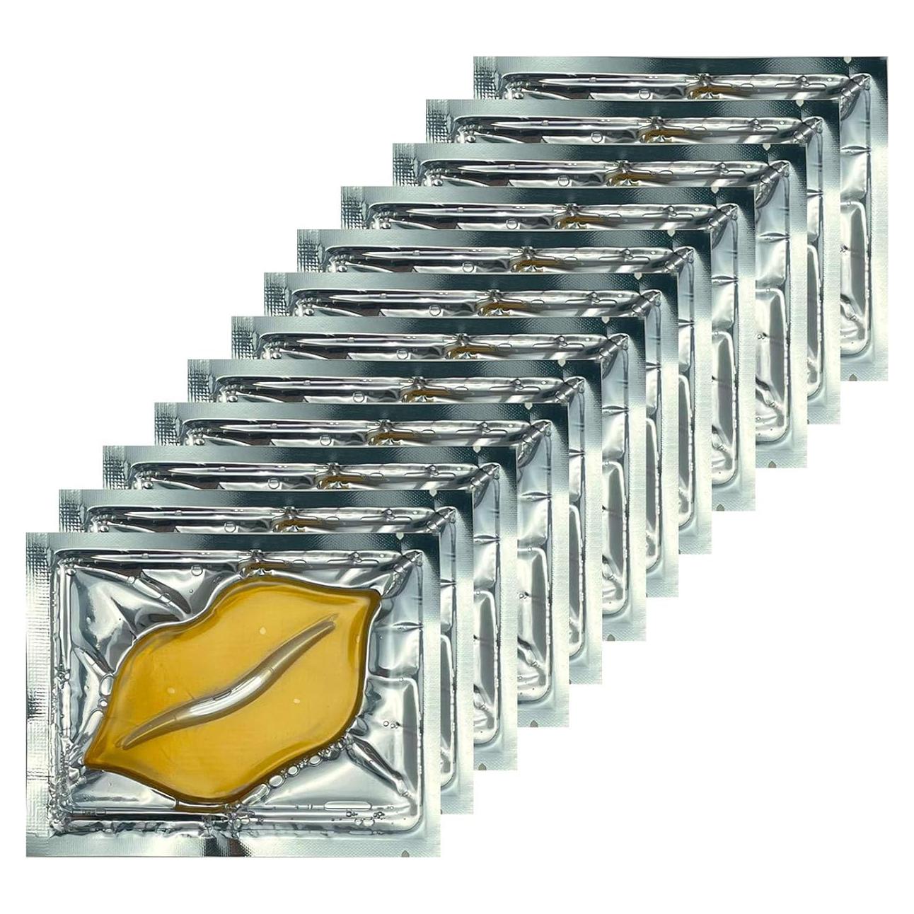 30 Mascarillas Hidratantes para Labios Ruzzut Dorado