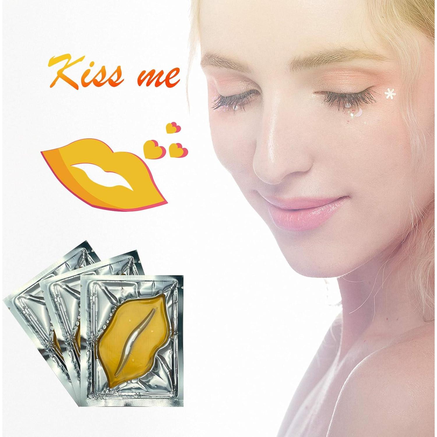 30 Mascarillas Hidratantes para Labios Ruzzut Dorado