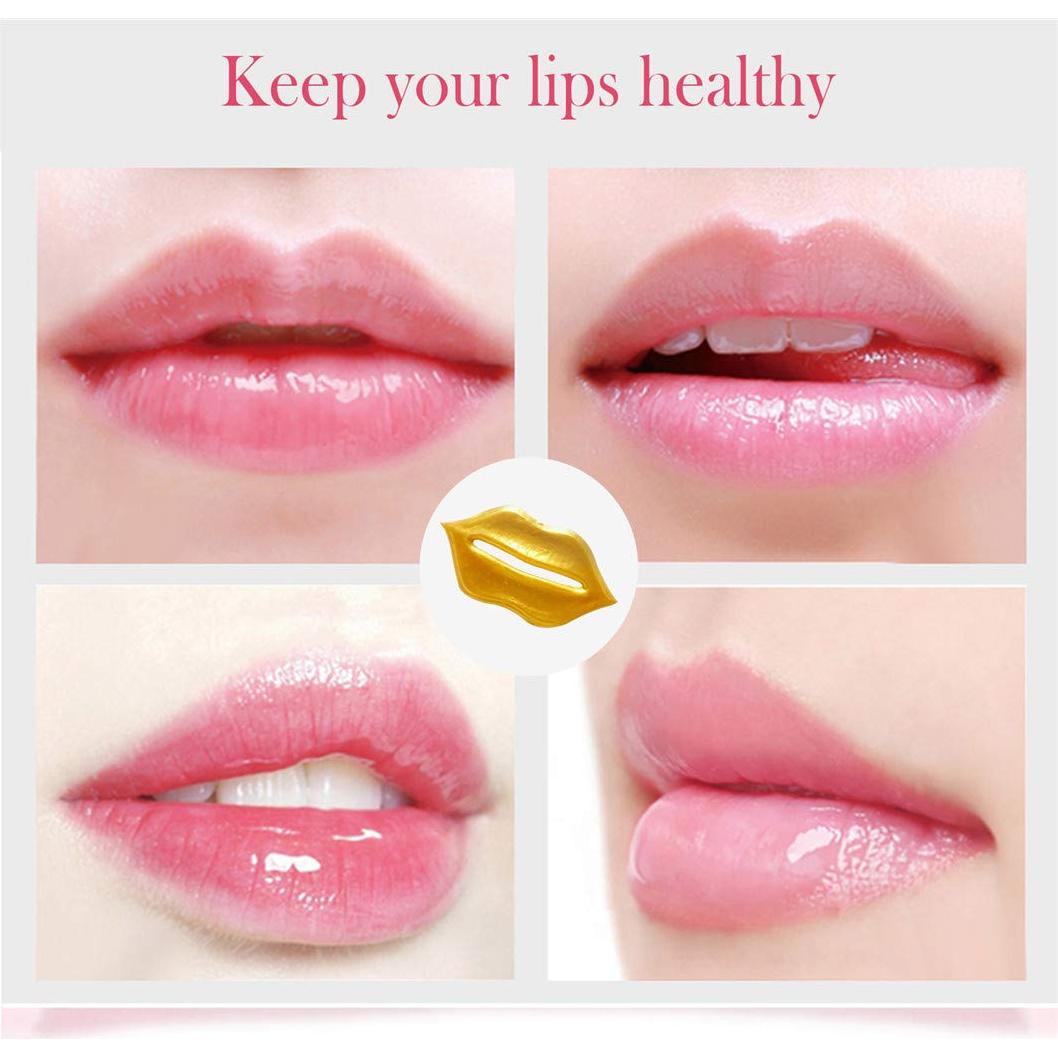 30 Mascarillas Hidratantes para Labios Ruzzut Dorado