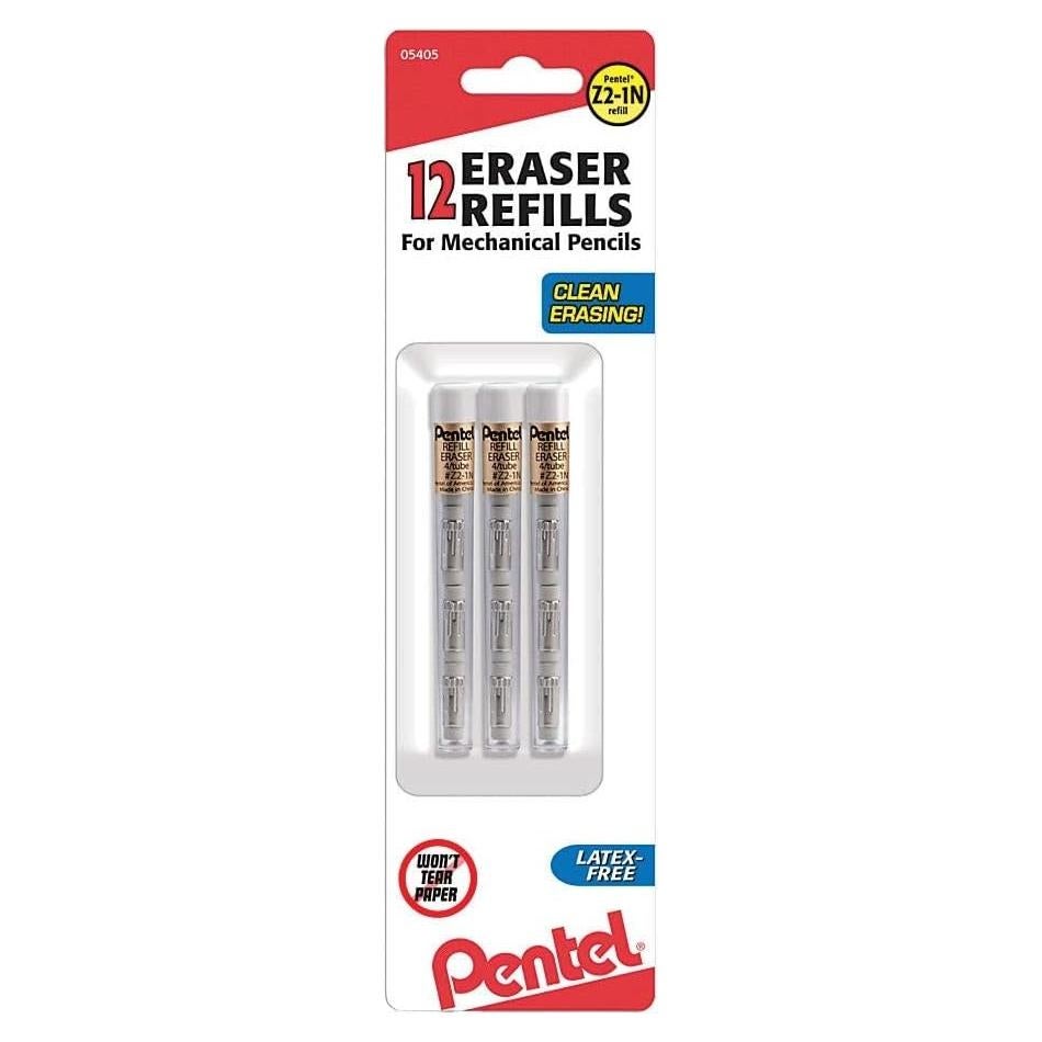 Recargas de Borrador Pentel Z2-1N para Lápices Mecánicos