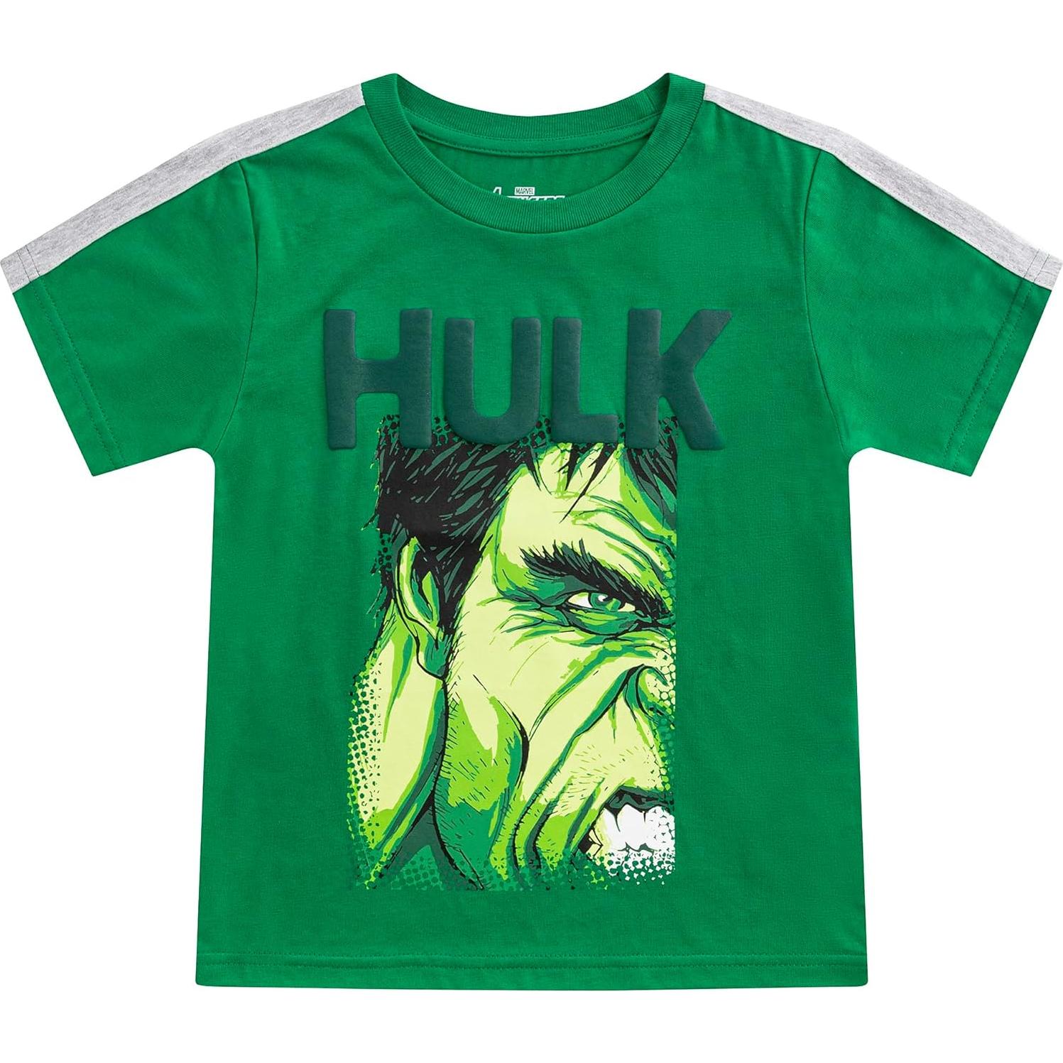 Camisetas de Manga Corta Marvel Vengadores 4 Paquetes Niños