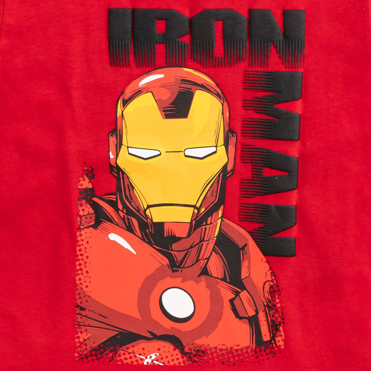 Camisetas de Manga Corta Marvel Vengadores 4 Paquetes Niños
