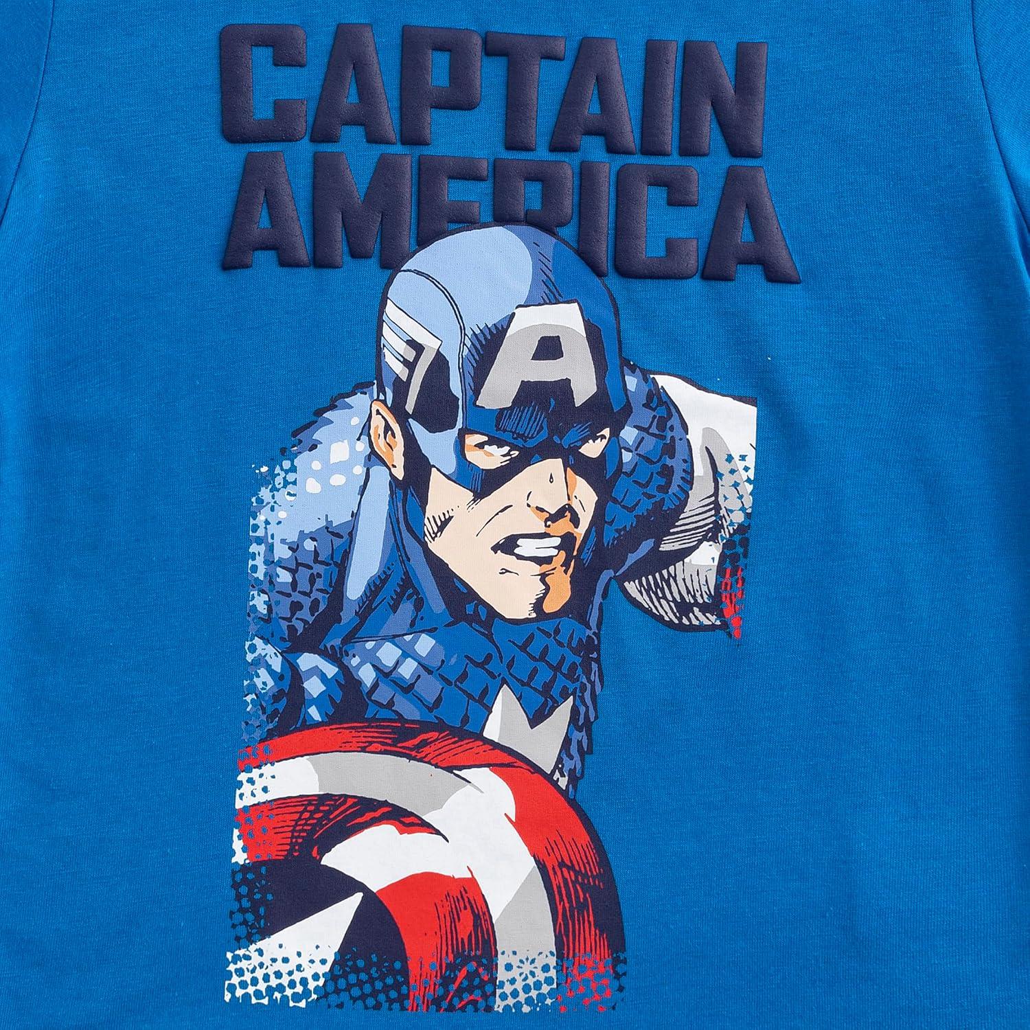 Camisetas de Manga Corta Marvel Vengadores 4 Paquetes Niños