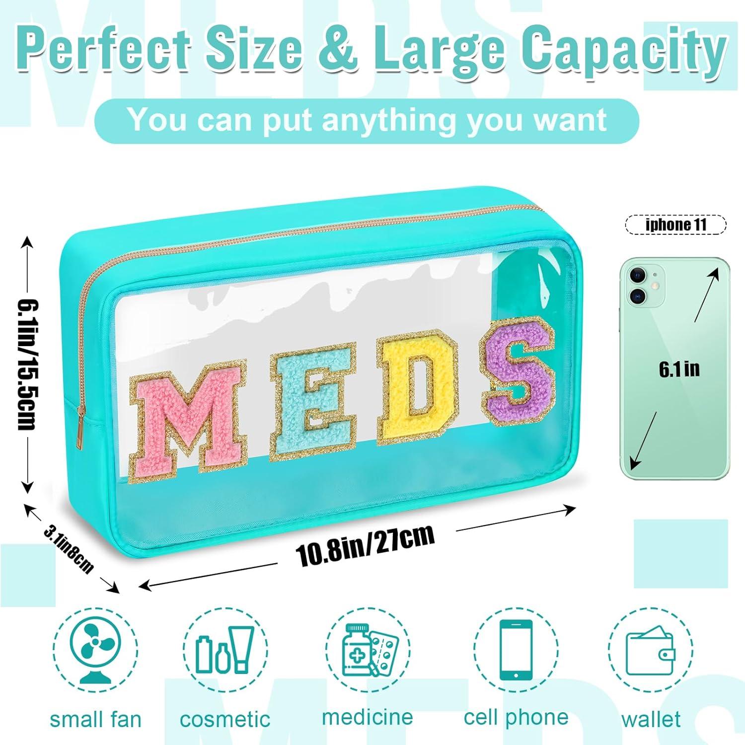 Bolsa de Medicina Transparente Izuzta Verde 27.5x15.5cm