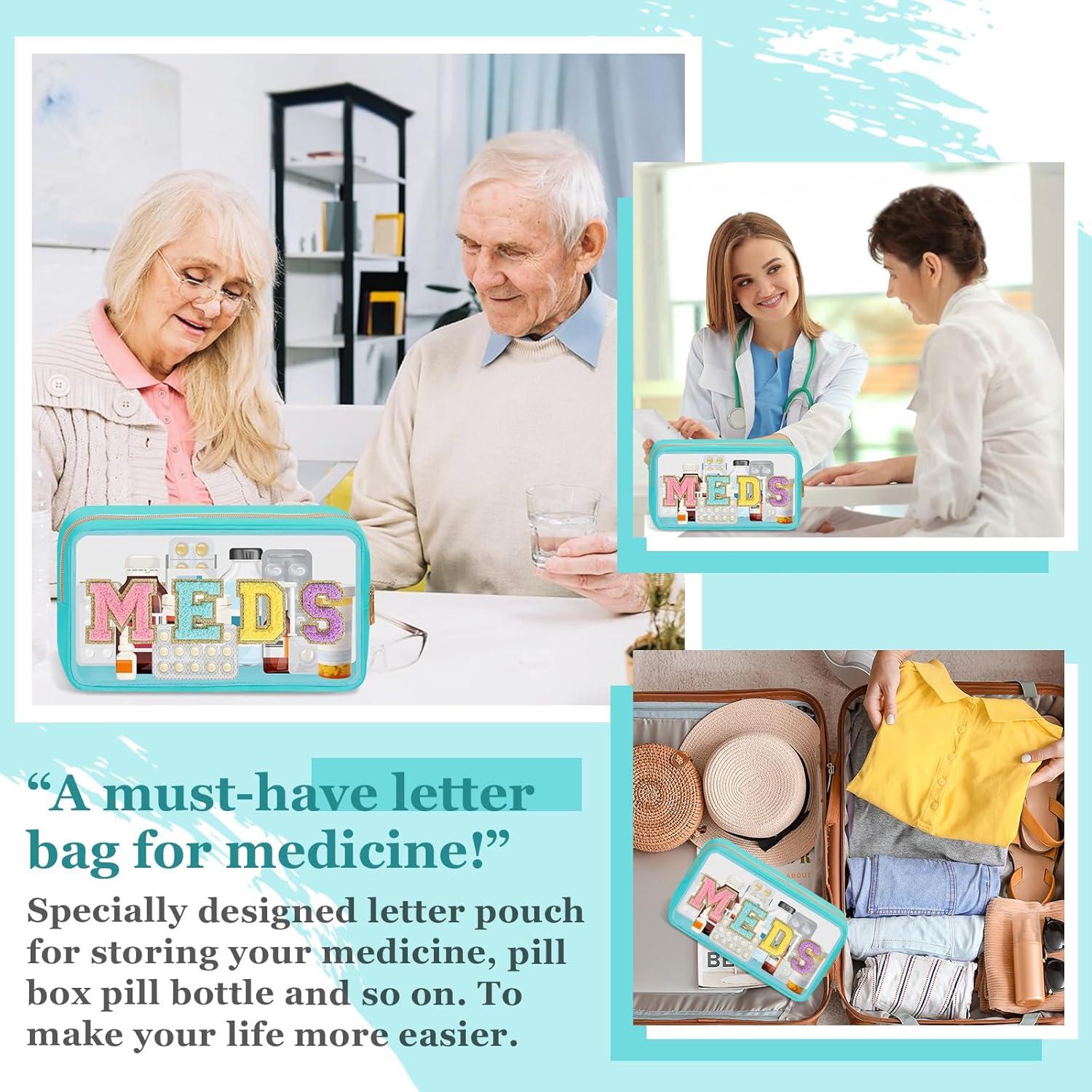 Bolsa de Medicina Transparente Izuzta Verde 27.5x15.5cm