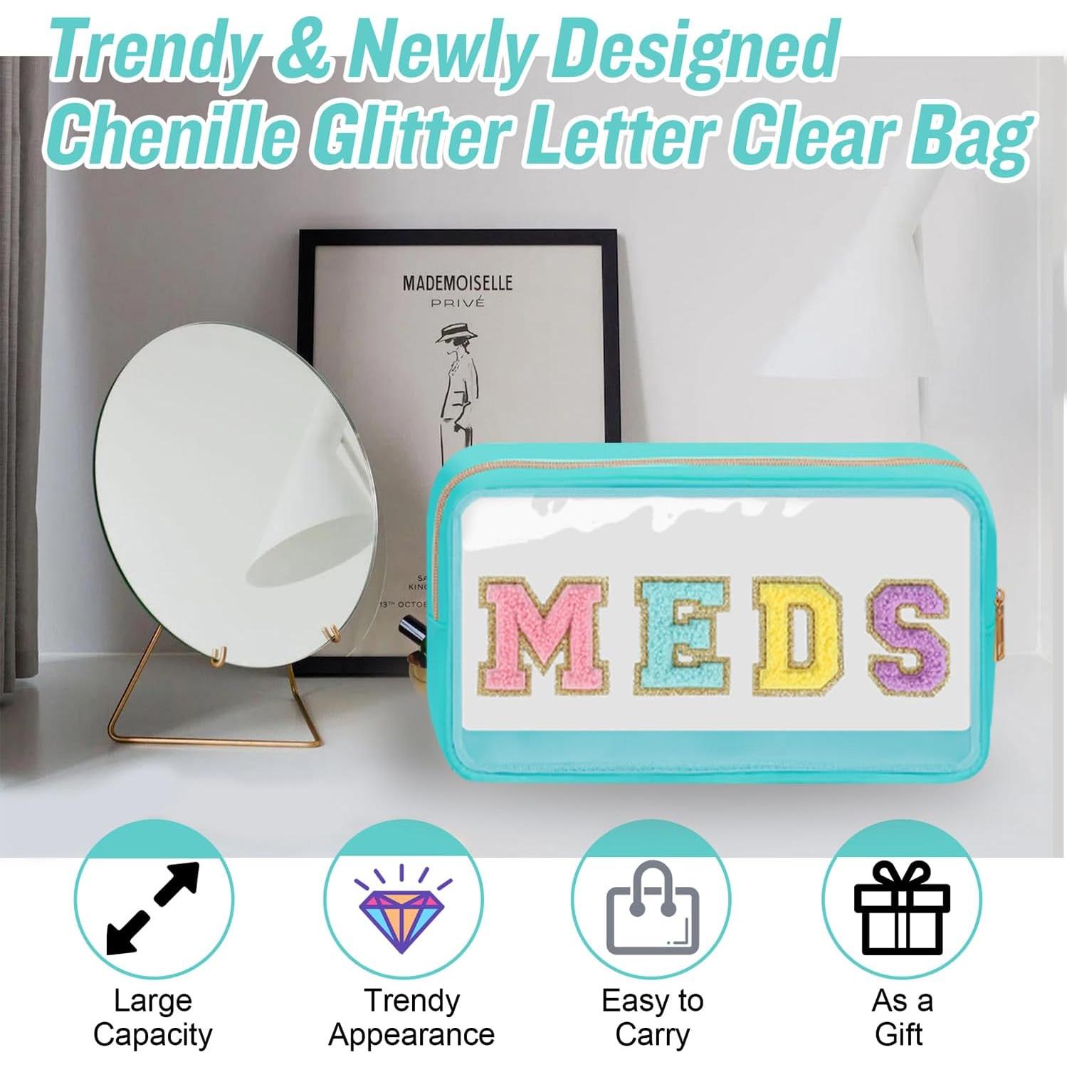 Bolsa de Medicina Transparente Izuzta Verde 27.5x15.5cm