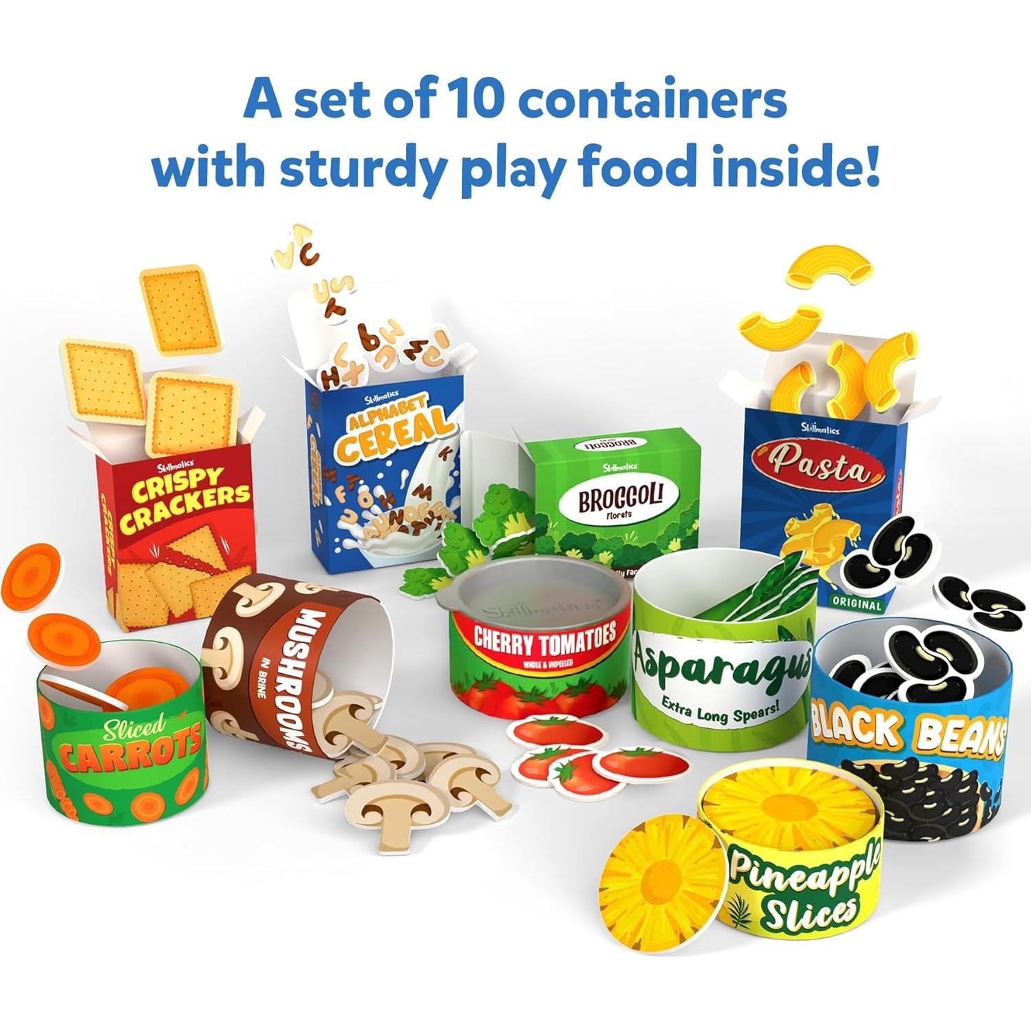 Skillmatics Grocery Set - 100+ Pieces, Play Foods, Realistic Pretend Play Toys, Kids Kitchen Set, Gifts for Girls & Boys Ages 3, 4, 5 & Up