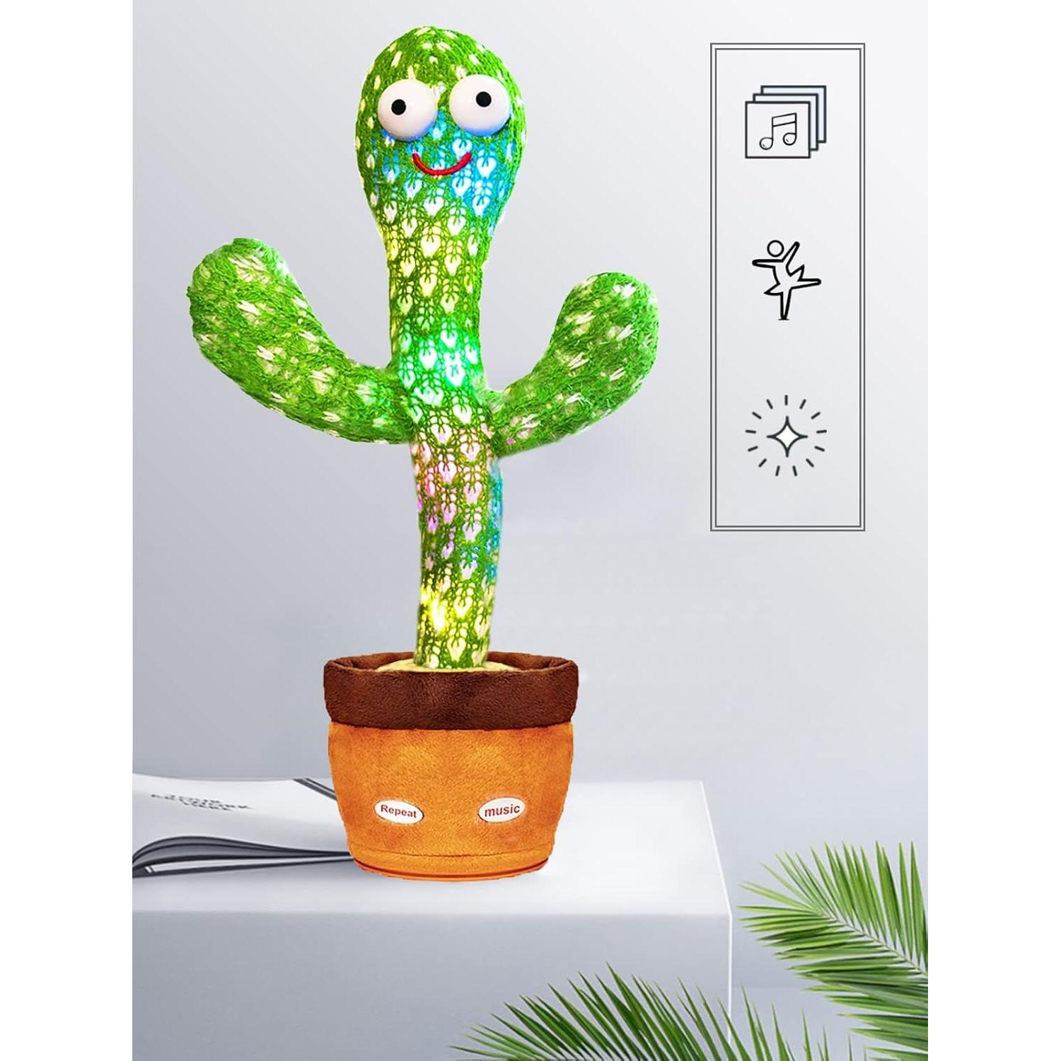 Juguete Cactus Hablante Keculf con LED y 120 Canciones