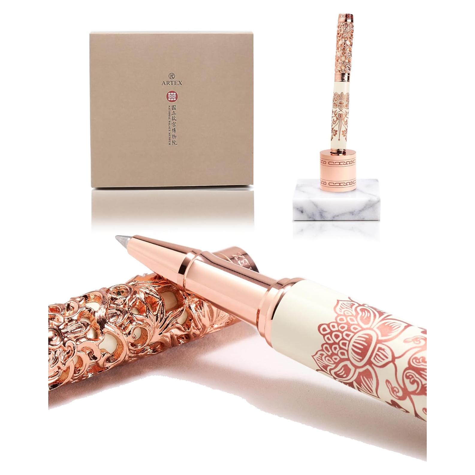 Bolígrafo de lujo ARTEX con soporte de mármol - Recarga SCHMIDT