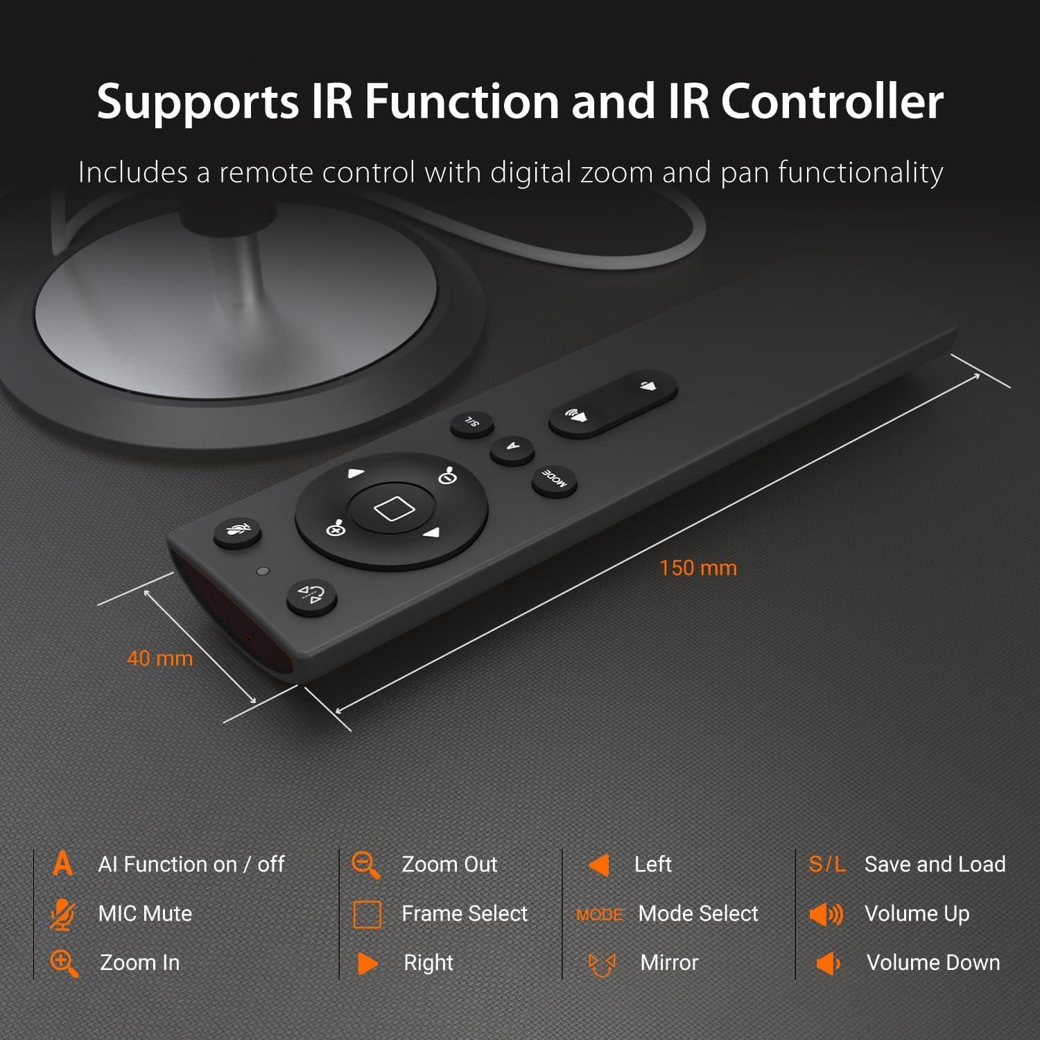 Cámara de Videoconferencia j5create JVU368 360° con IA