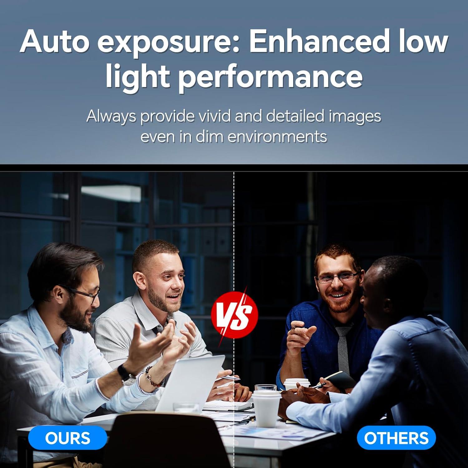 Cámara web 4K NewEye 60s con micrófono y tapa de privacidad