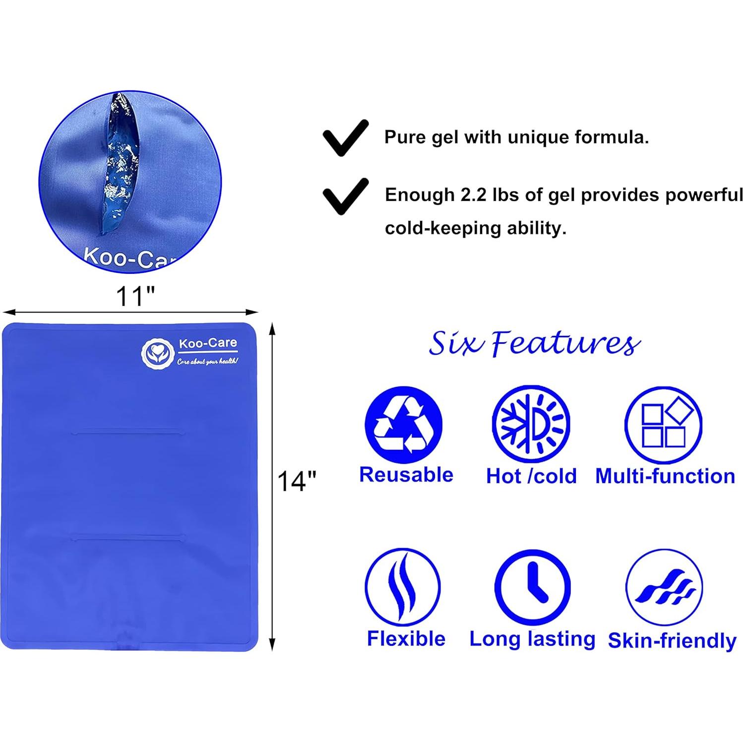 Paquete de Hielo de Gel Koo-Care 28x36 cm para Terapia Fría