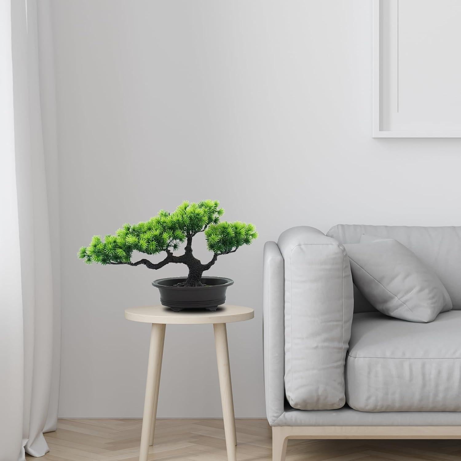 Bonsai de Pino Artificial Vibrant Leaf 30 cm Verde Decoración